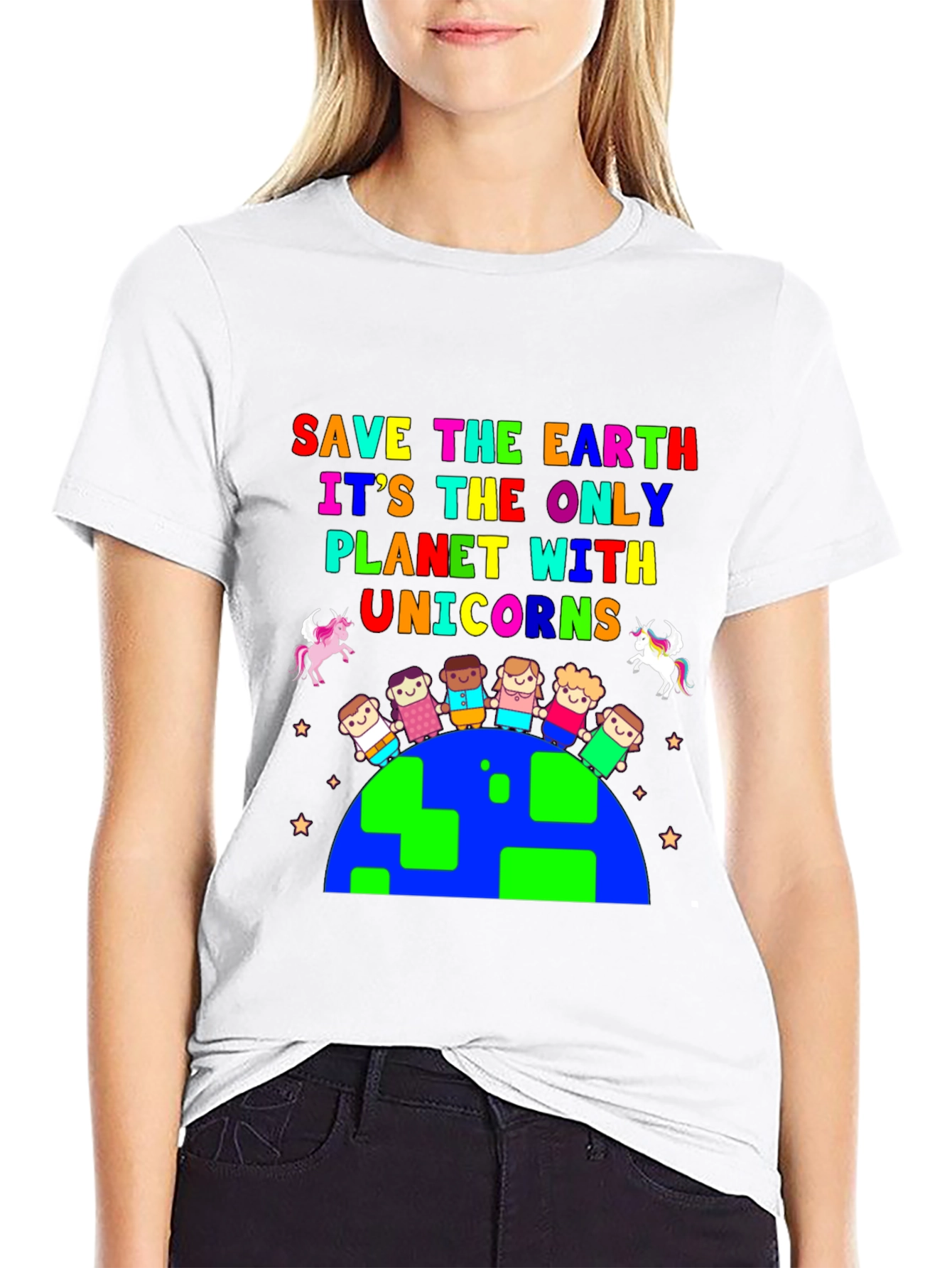 Save Earth Unicorns Planet T-Shirt