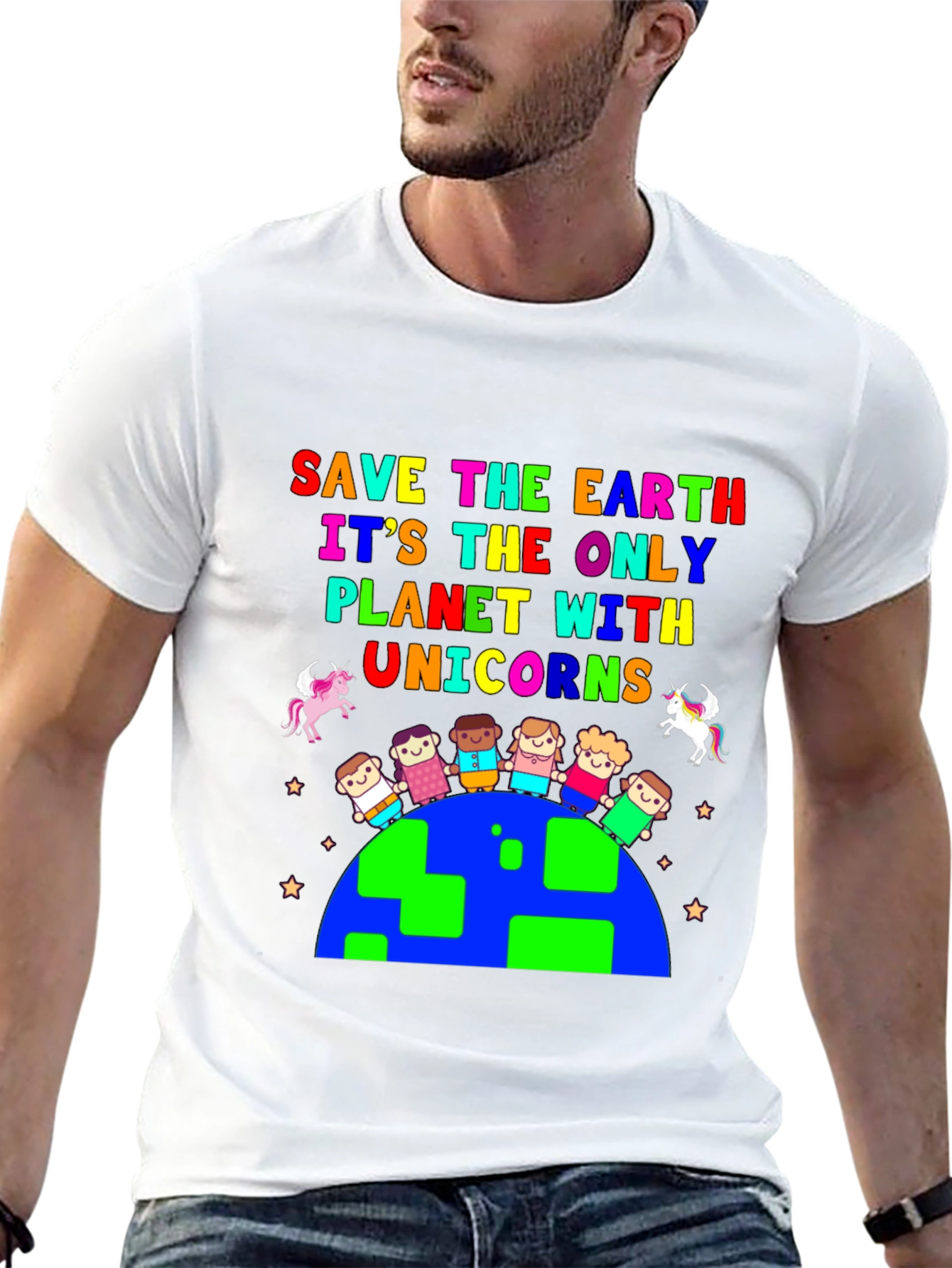 Save Earth Unicorns Planet T-Shirt