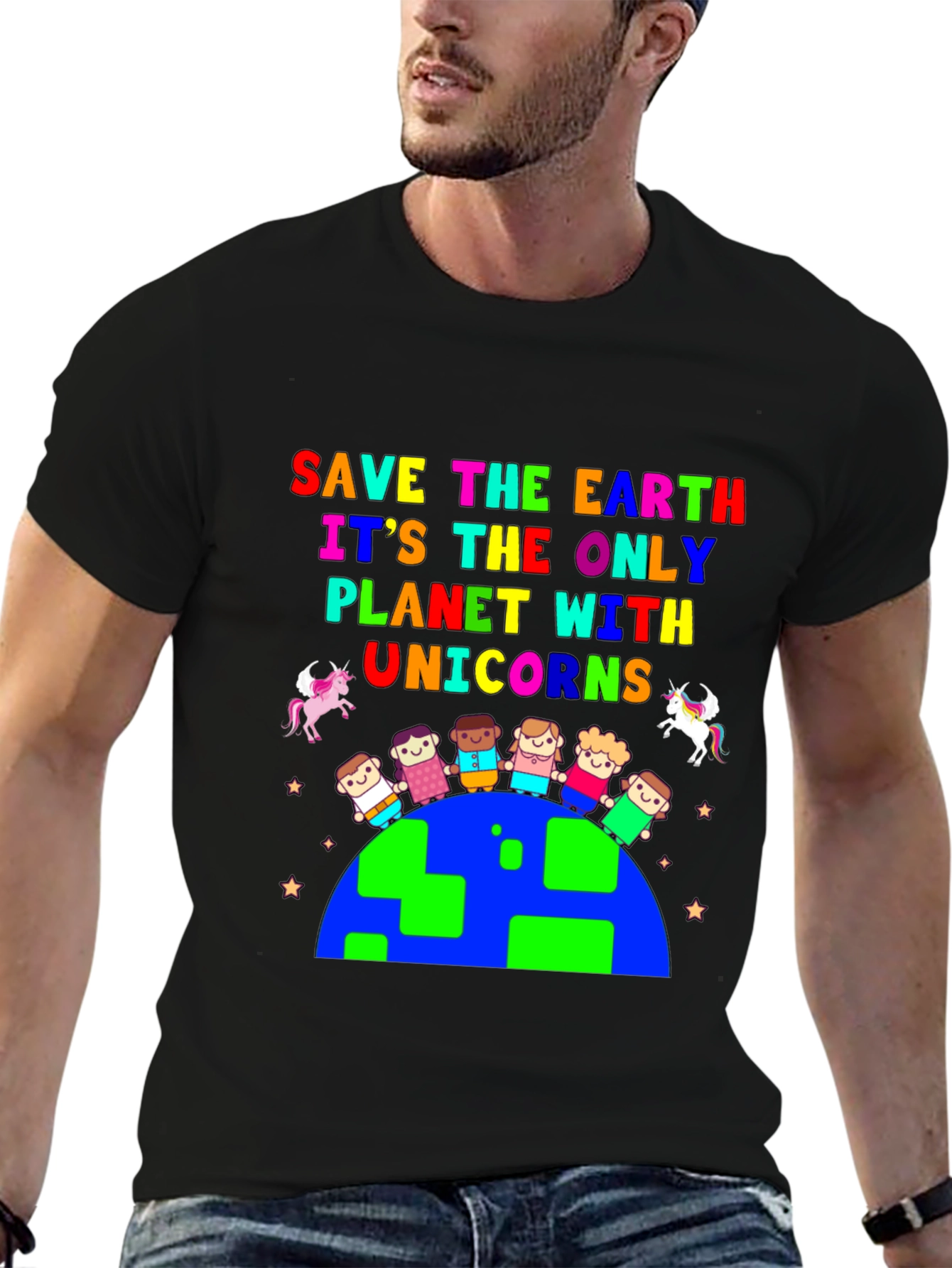 Save Earth Unicorns Planet T-Shirt