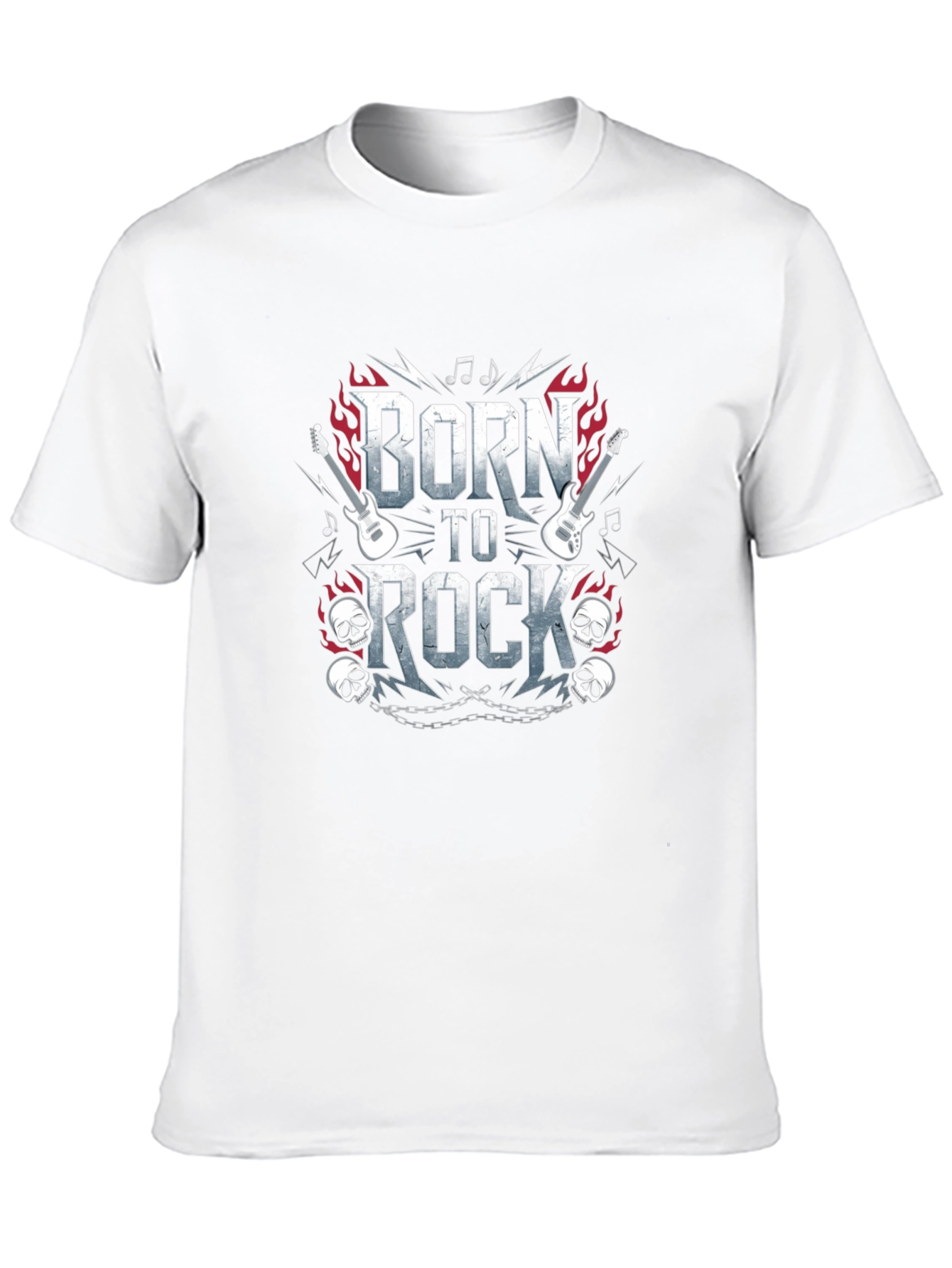 Born to Rock Graphic Tee - Black