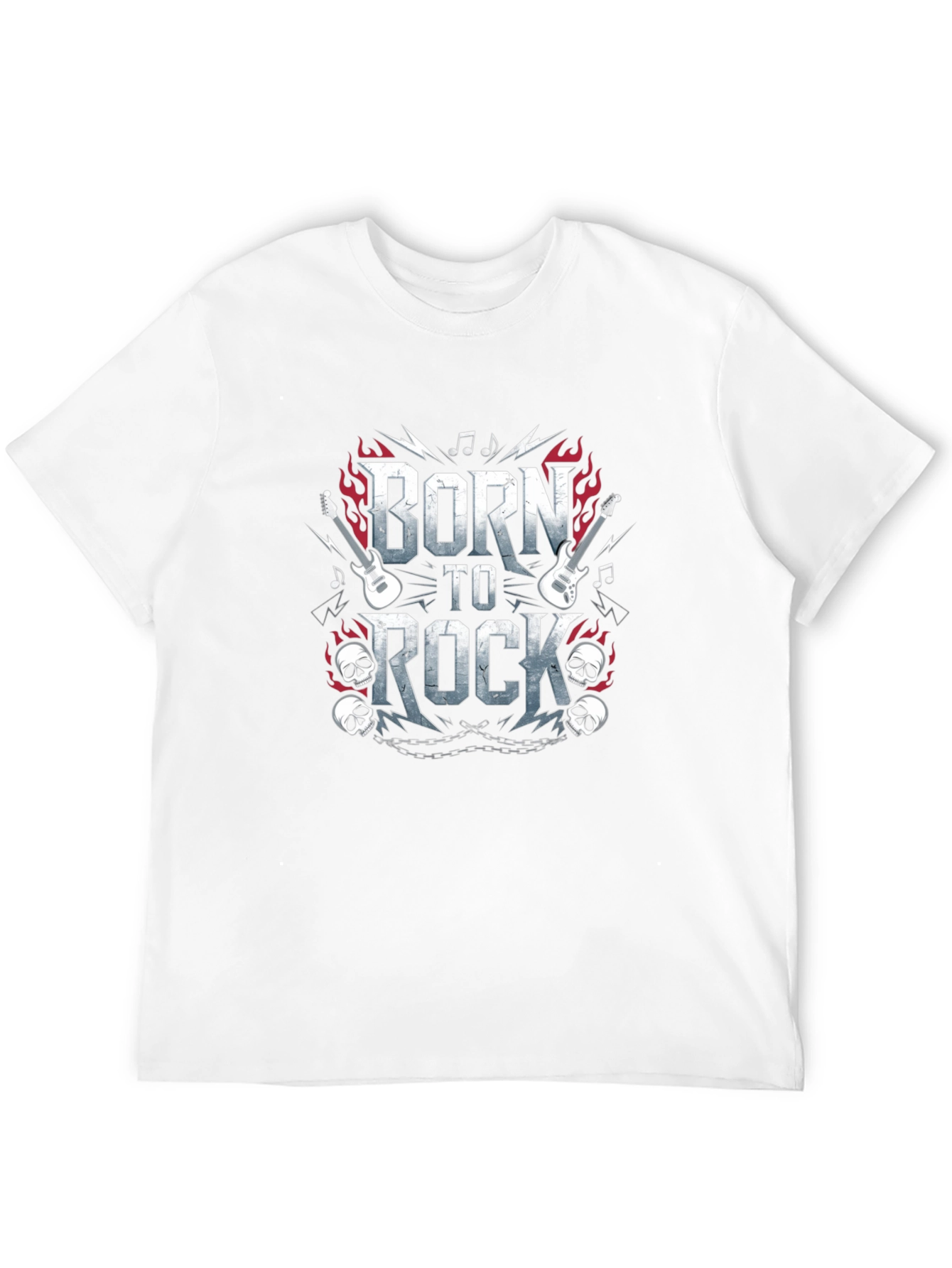 Born to Rock Graphic Tee - Black