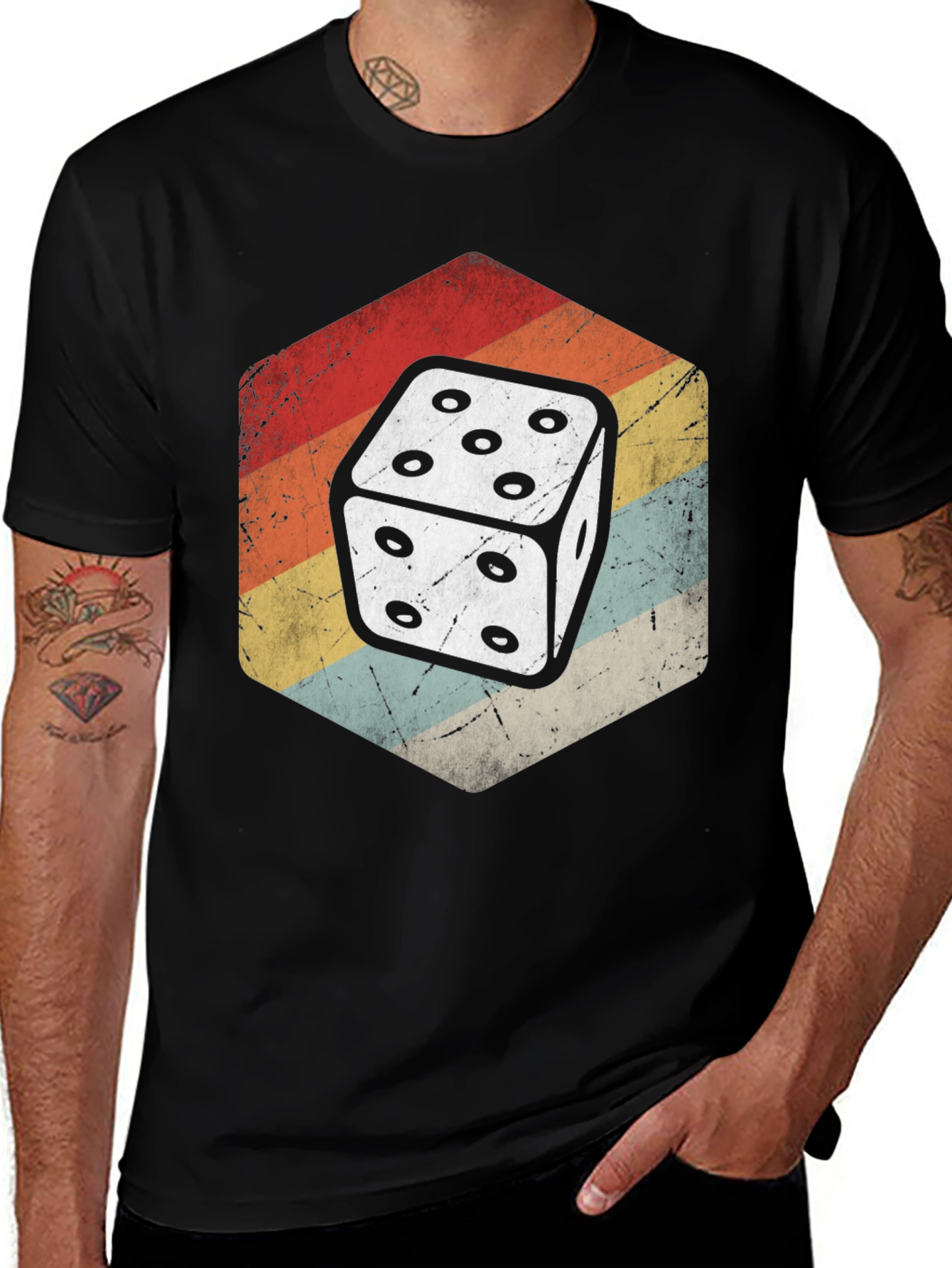 Retro Dice Graphic Tee