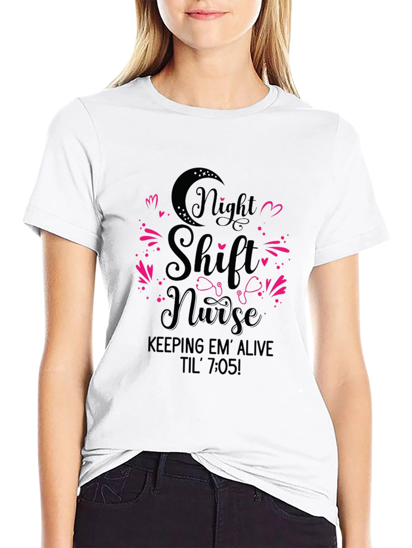 Night Shift Nurse T-Shirt - Funny Nursing Tee