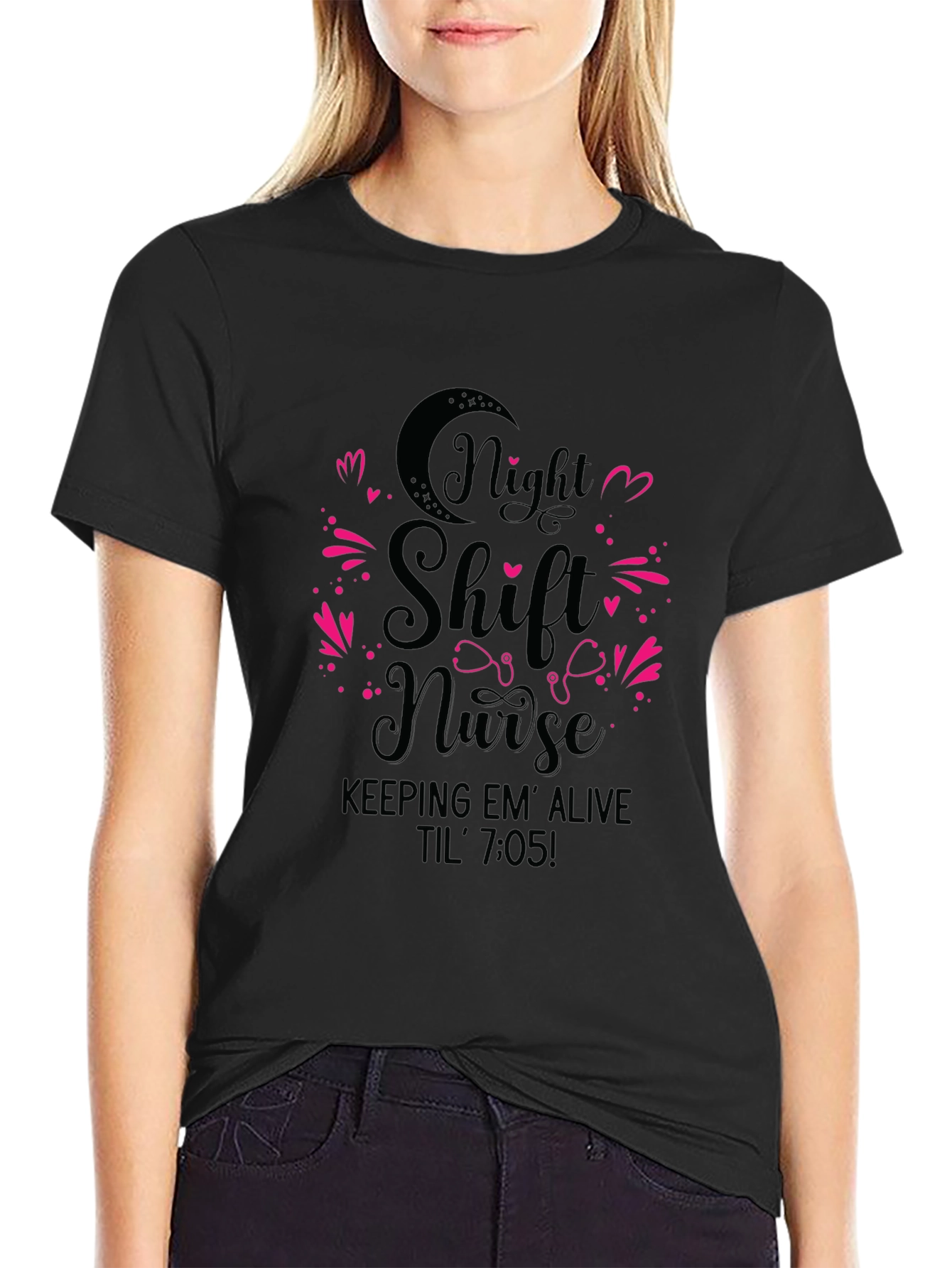 Night Shift Nurse T-Shirt - Funny Nursing Tee