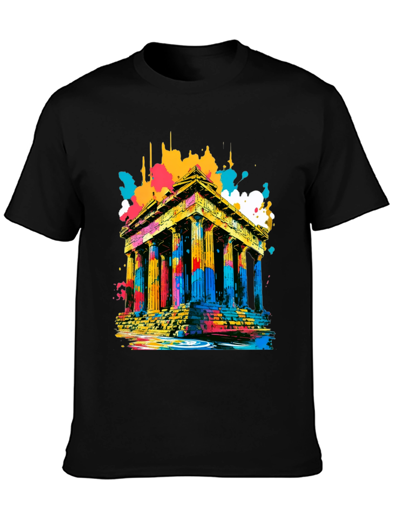 Abstract Parthenon Graphic T-Shirt