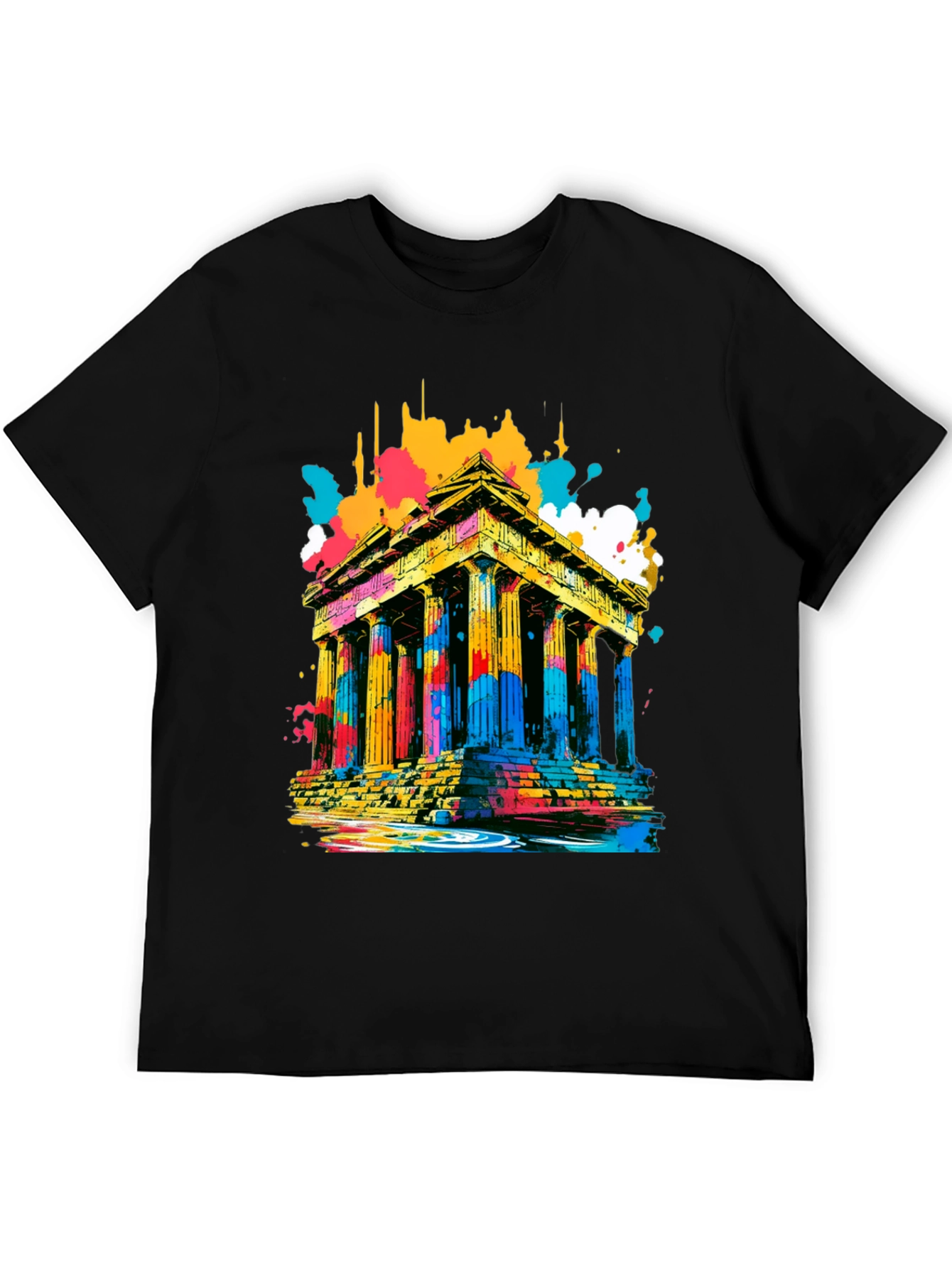 Abstract Parthenon Graphic T-Shirt