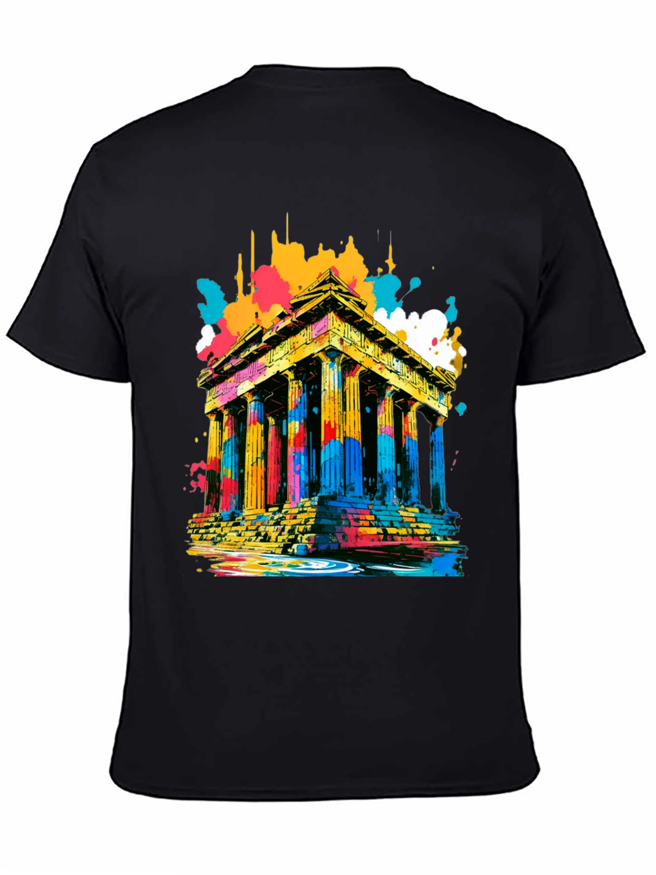 Abstract Parthenon Graphic T-Shirt