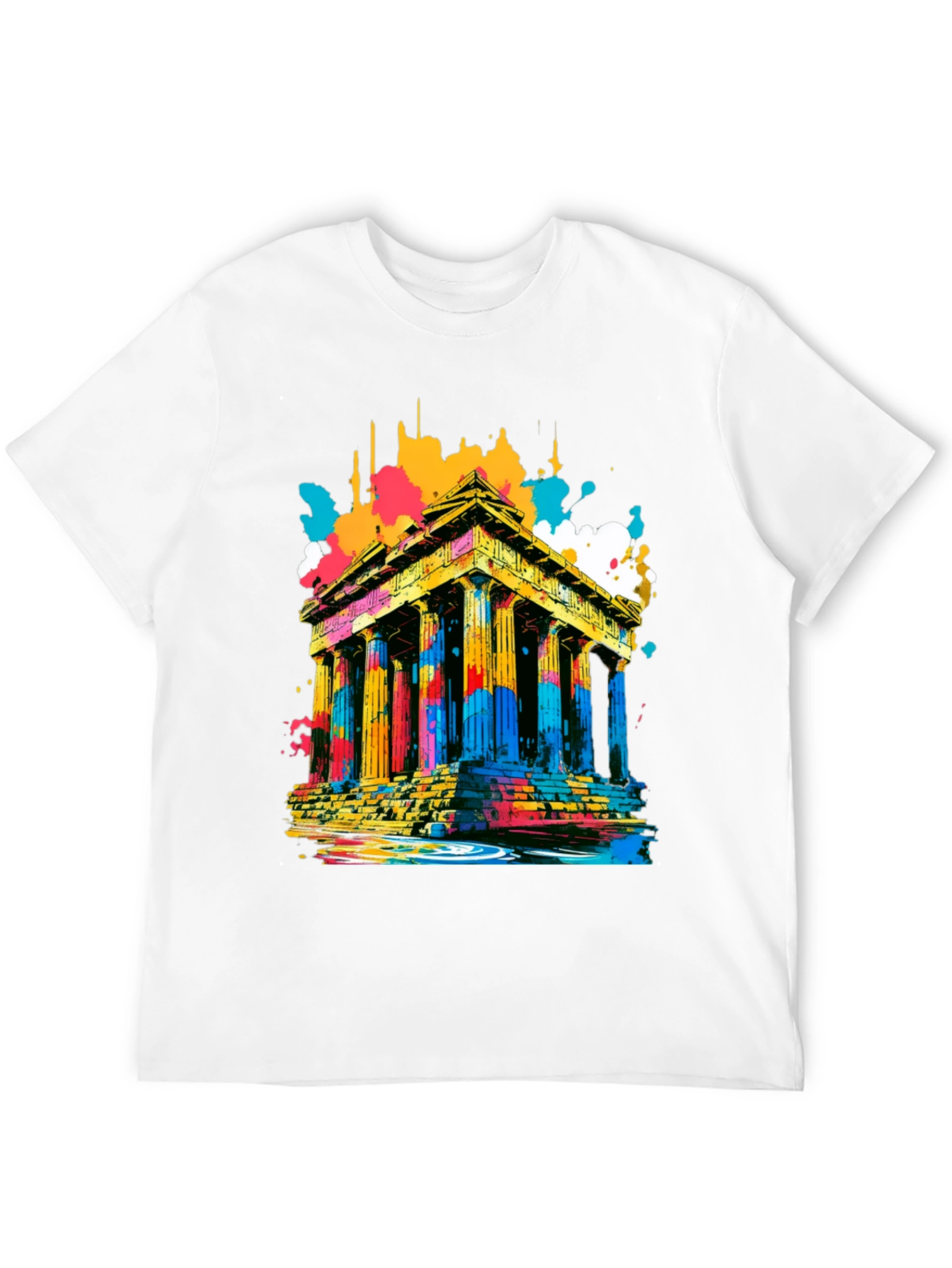 Abstract Parthenon Graphic T-Shirt
