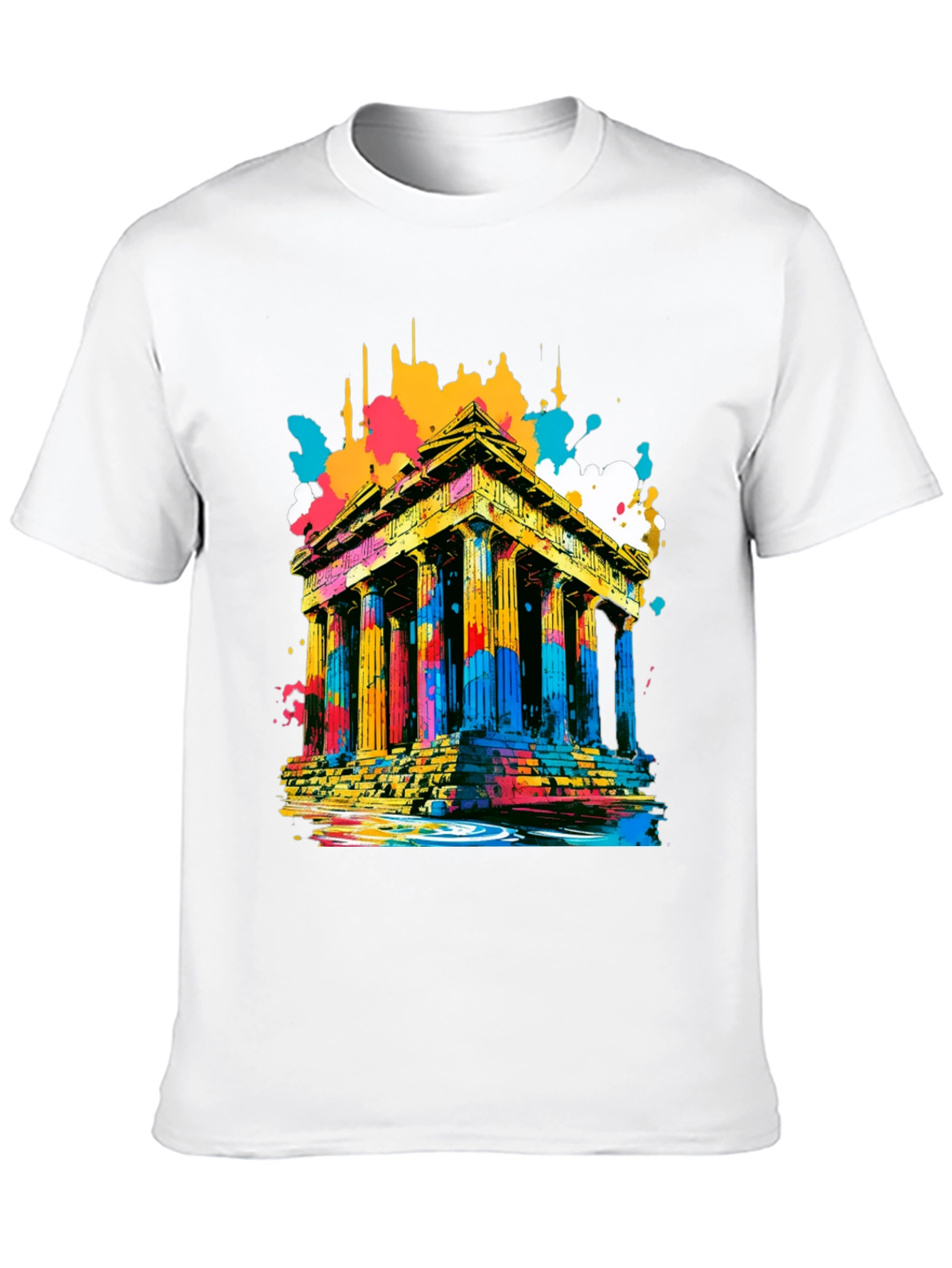 Abstract Parthenon Graphic T-Shirt