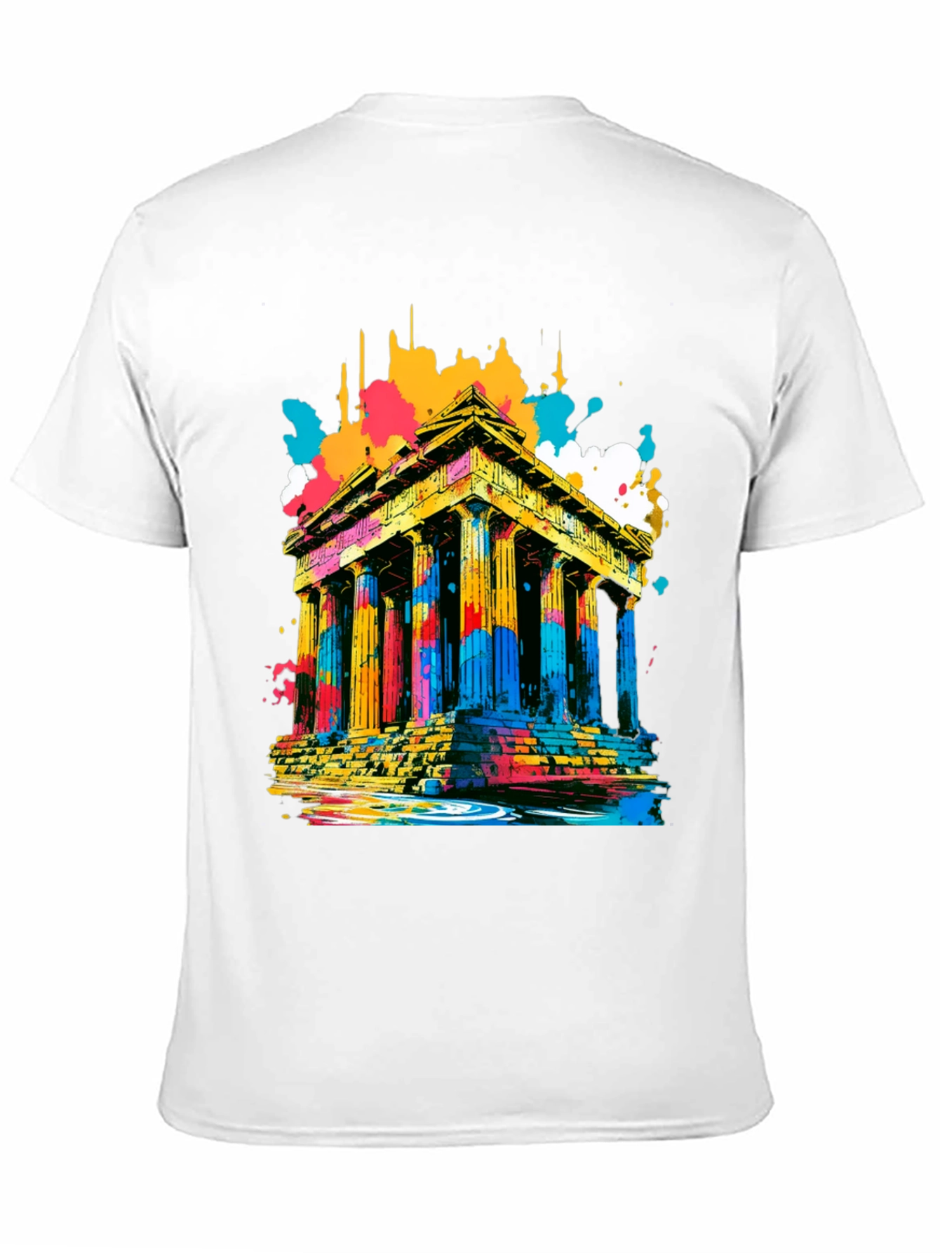 Abstract Parthenon Graphic T-Shirt