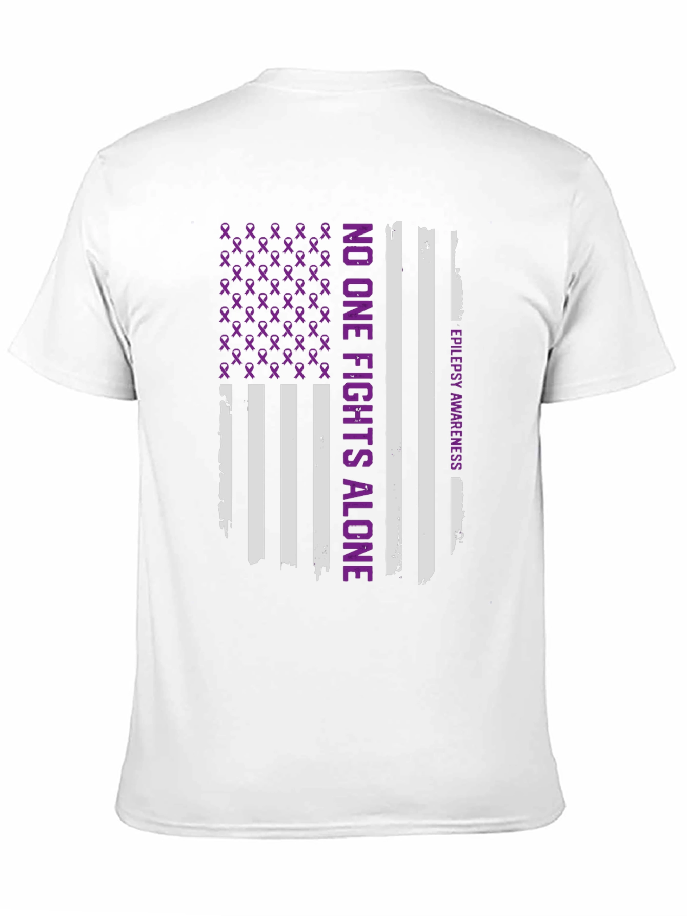 Epilepsy Awareness T-Shirt: No One Fights Alone