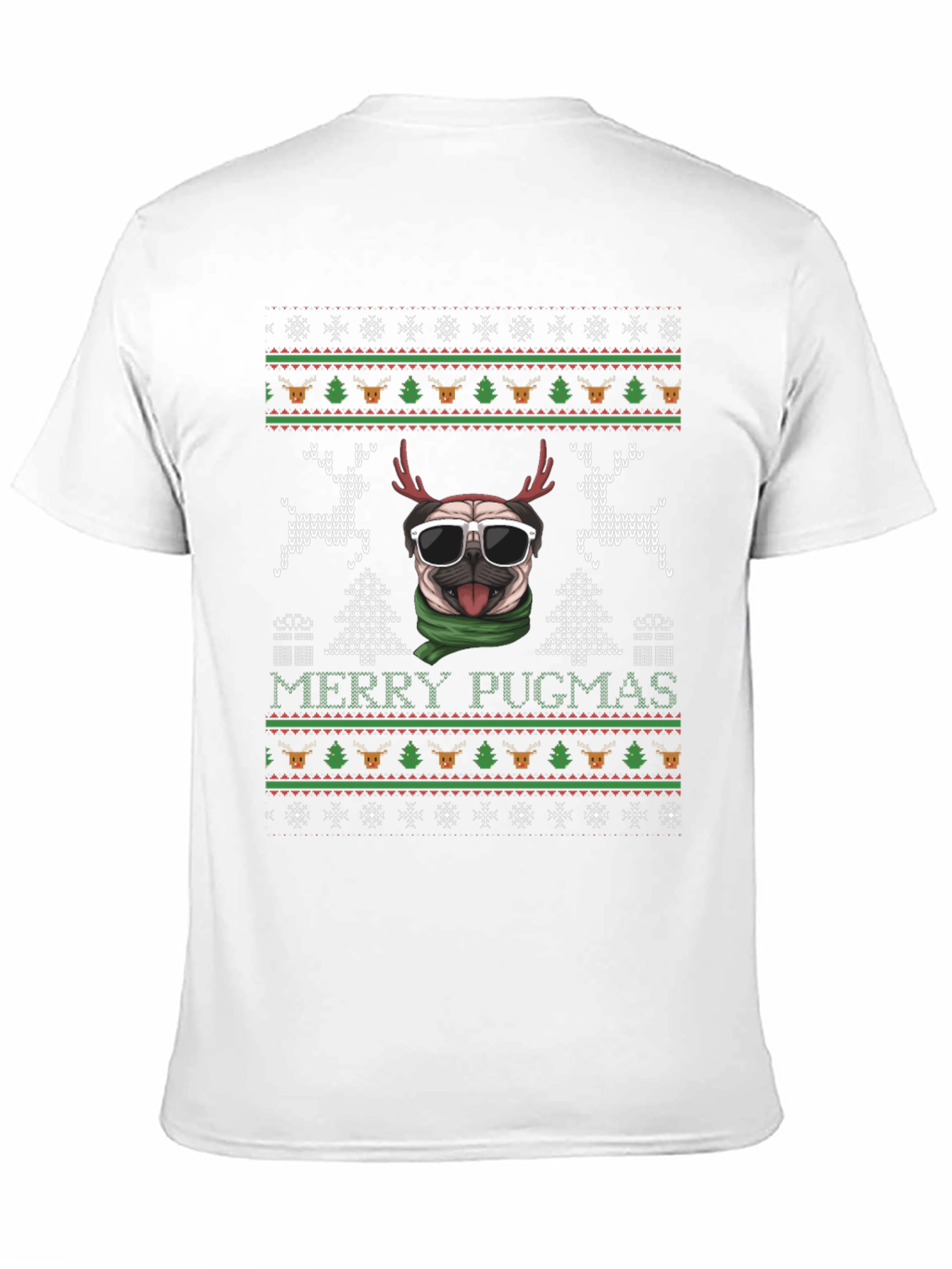 Merry Pugmas Ugly Christmas Sweater T-Shirt