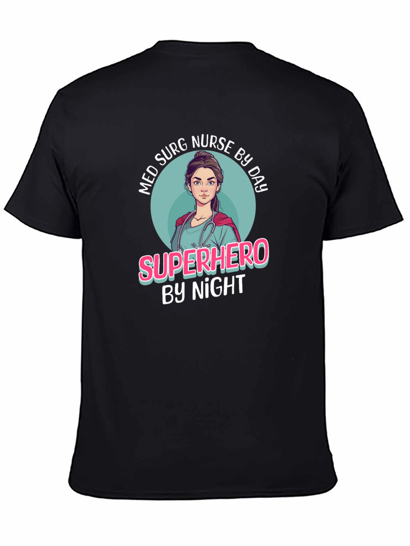 Superhero Nurse Graphic T-Shirt