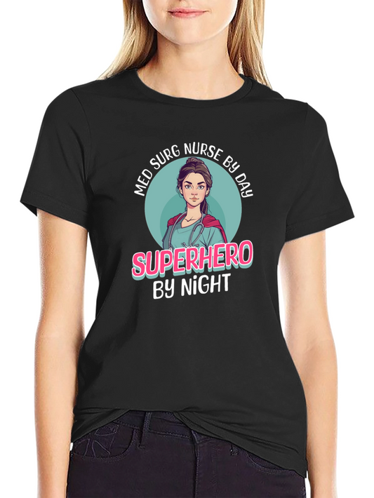 Superhero Nurse Graphic T-Shirt