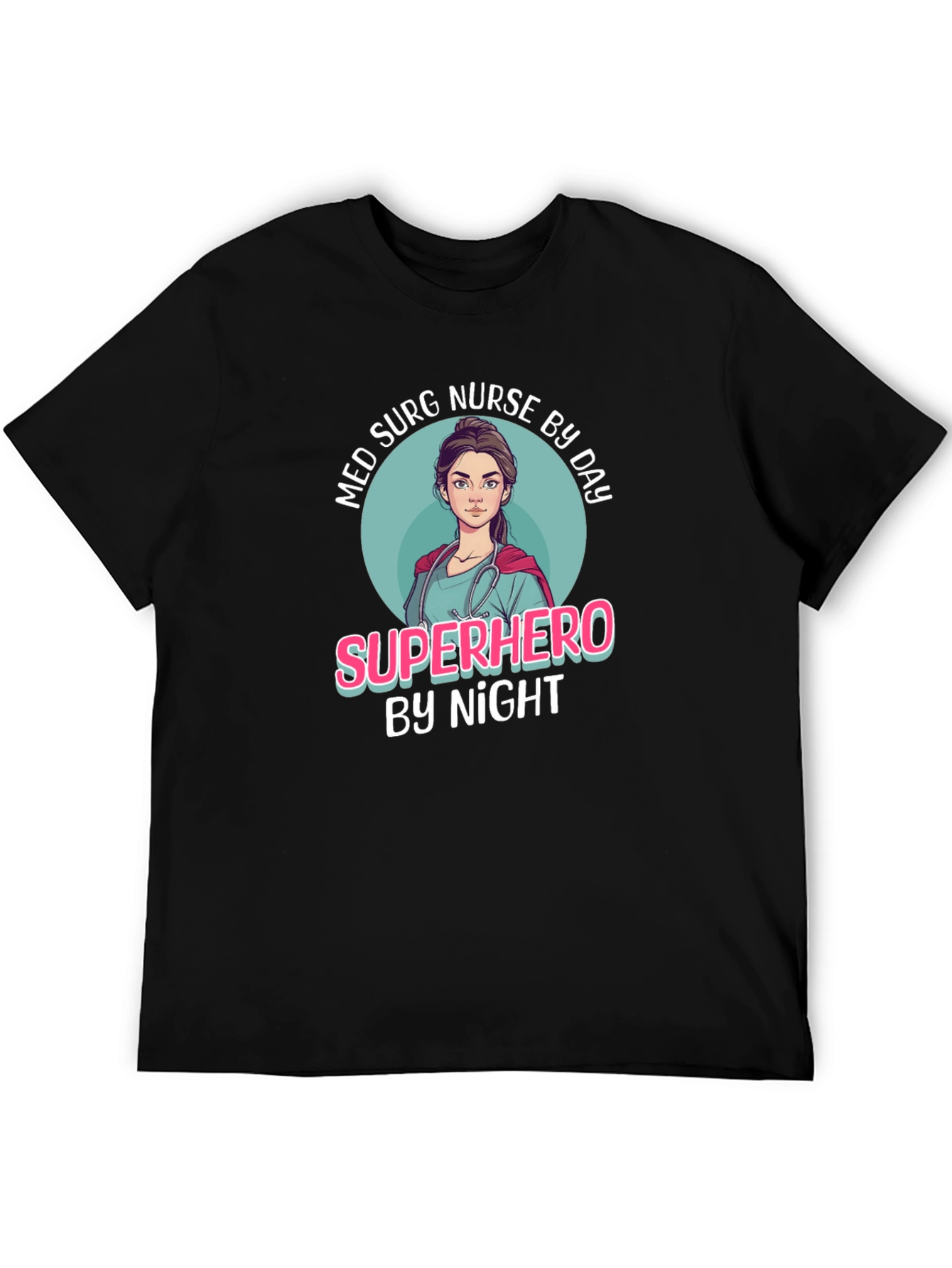 Superhero Nurse Graphic T-Shirt