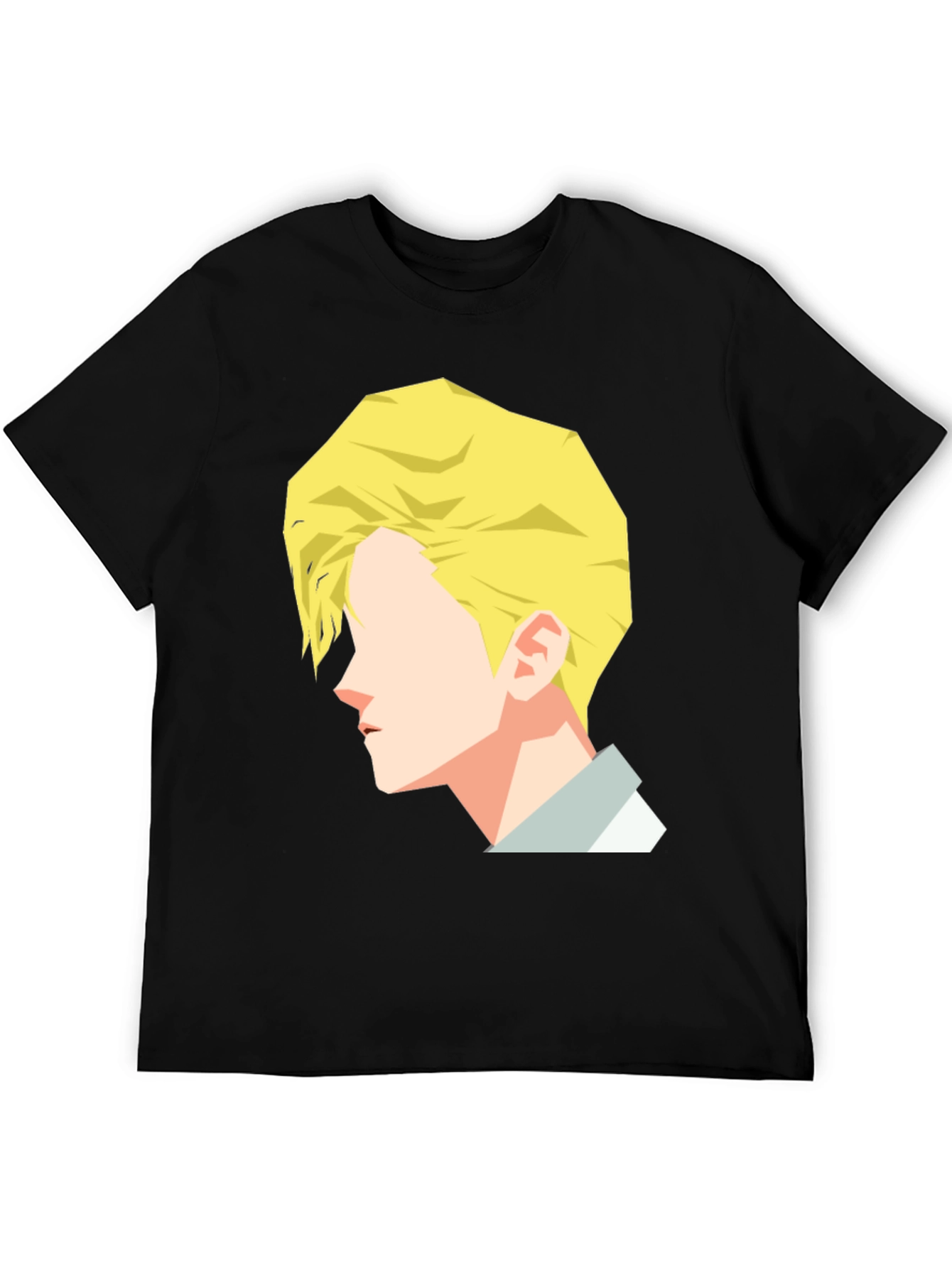 Geometric Face T-Shirt - Modern Graphic Tee