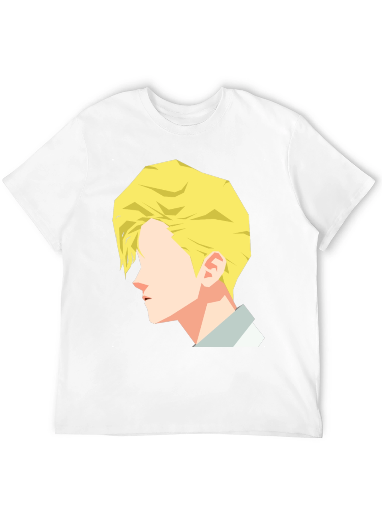 Geometric Face T-Shirt - Modern Graphic Tee