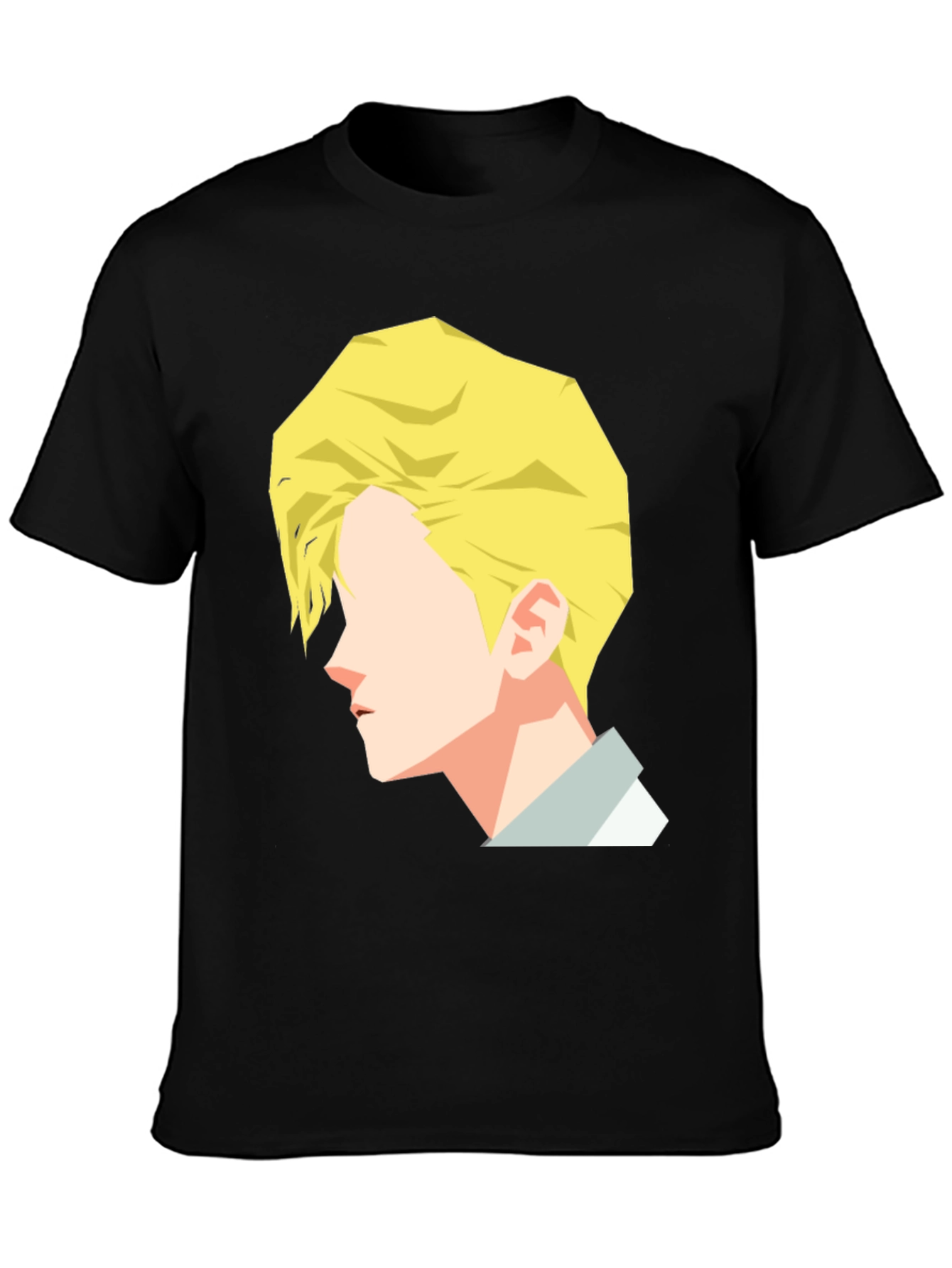 Geometric Face T-Shirt - Modern Graphic Tee