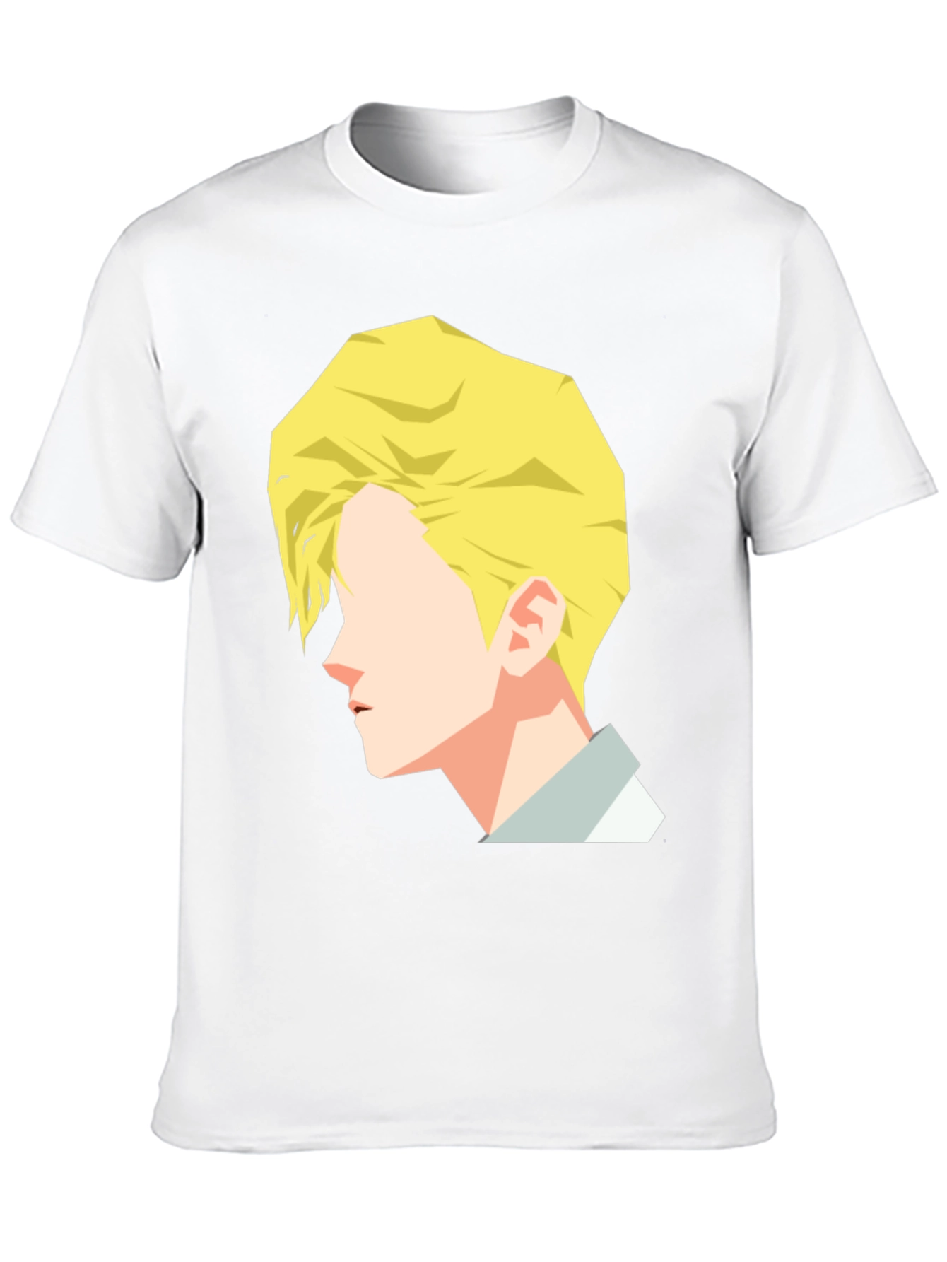 Geometric Face T-Shirt - Modern Graphic Tee