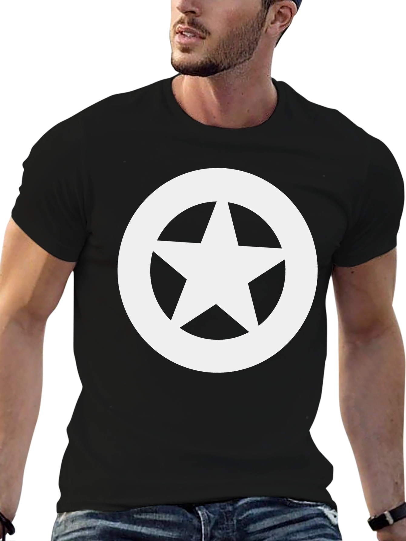 Star Emblem Black T-Shirt