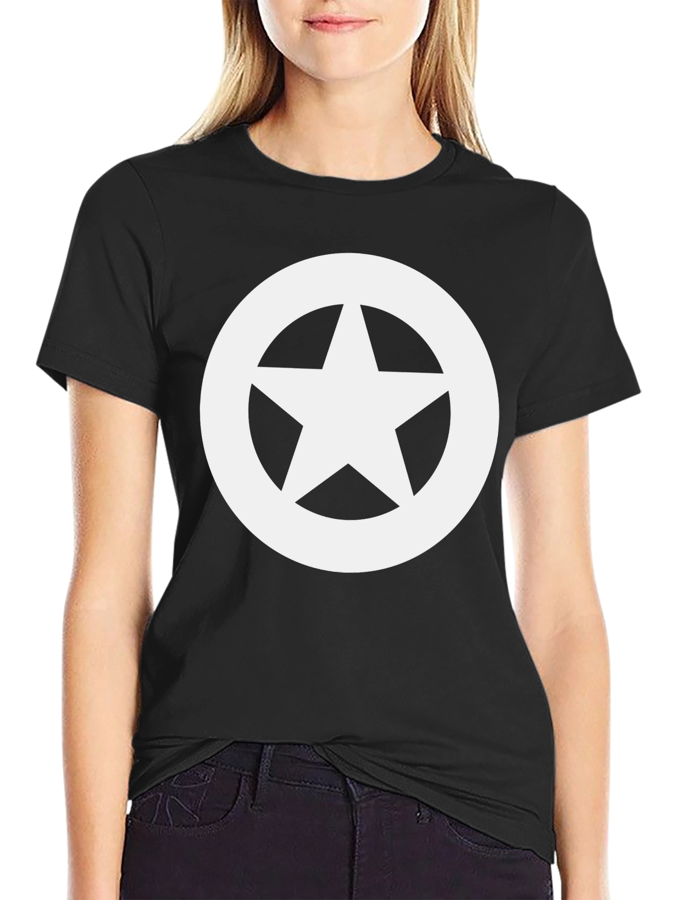 Star Emblem Black T-Shirt