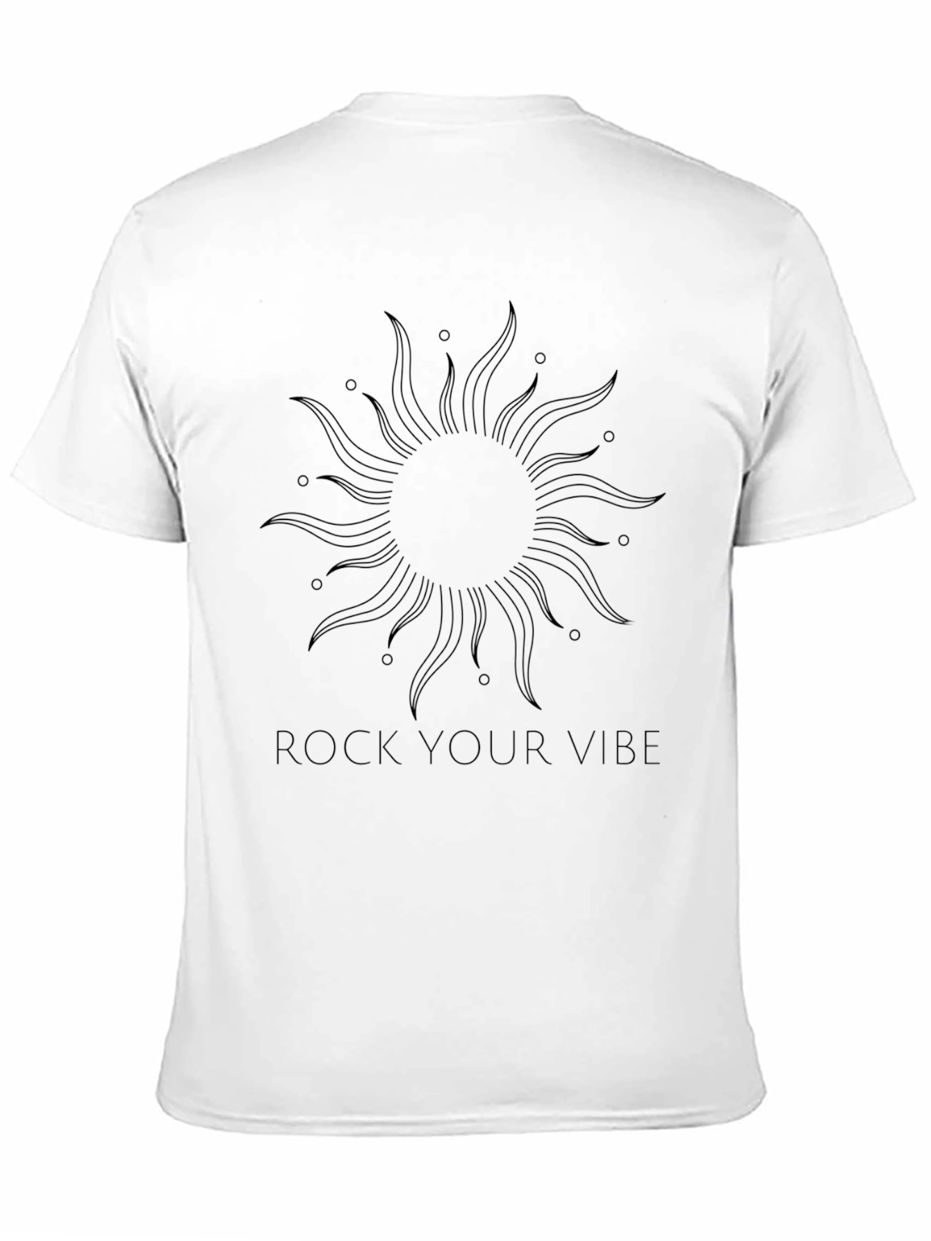 Rock Your Vibe Black Graphic Tee