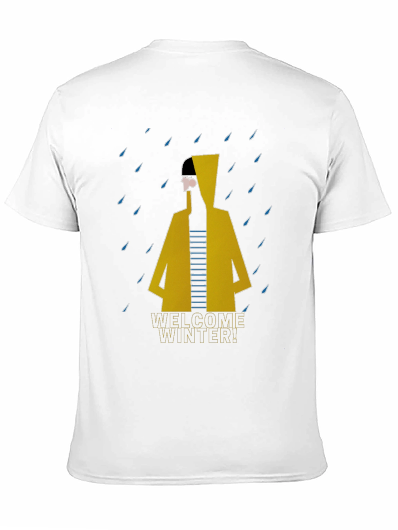 Welcome Winter T-Shirt - Stylish Raincoat Design
