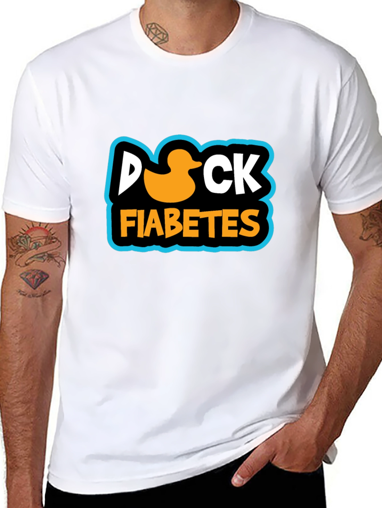 Duck Fiabetes T-Shirt: Fun Diabetes Awareness Tee