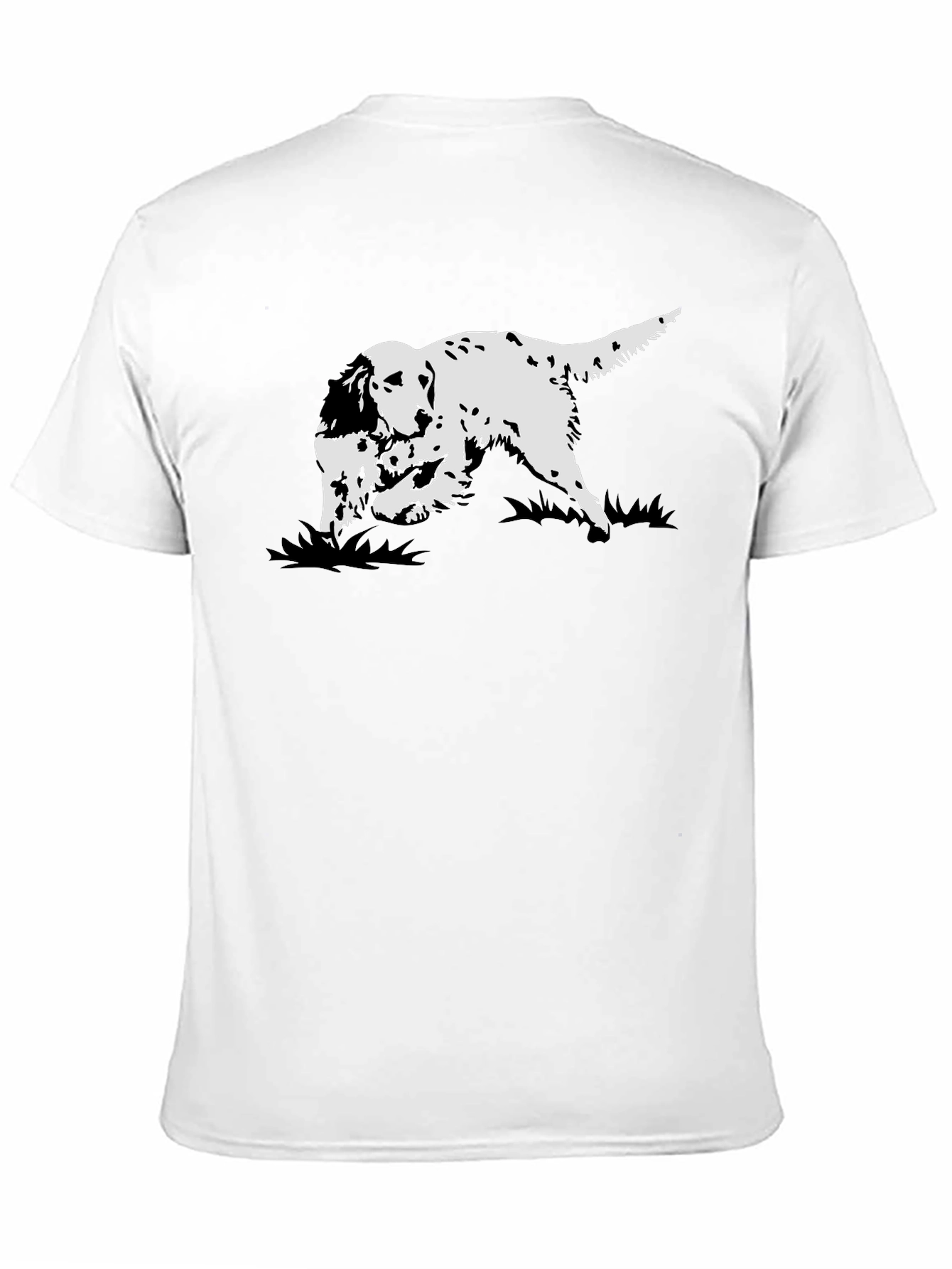 Dog Print Graphic Tee - Black T-Shirt