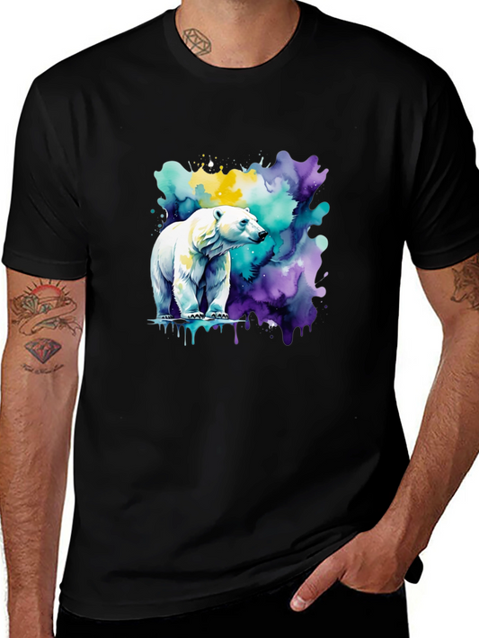 Polar Bear Watercolor Graphic Tee