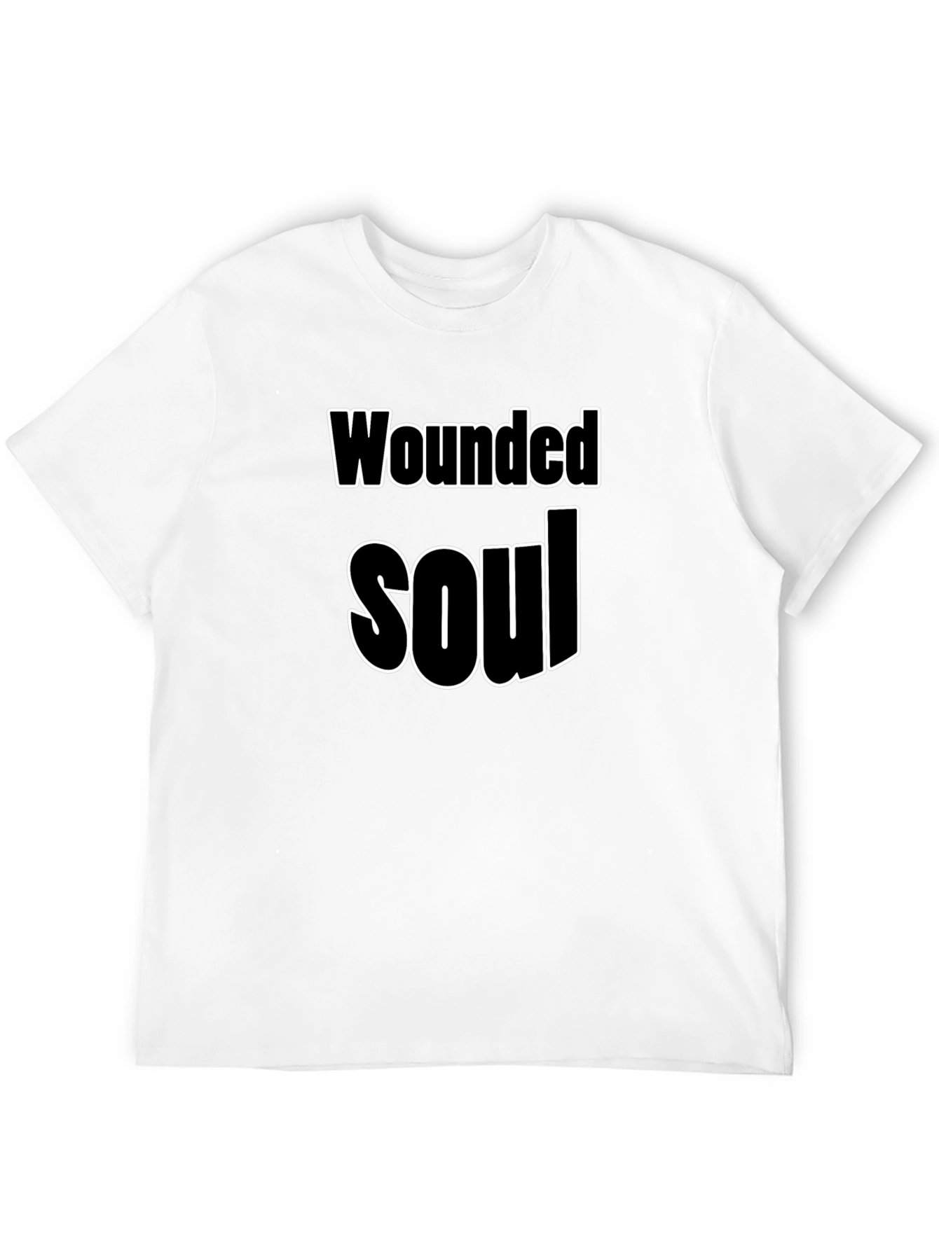 Wounded Soul Graphic Tee - Black Casual T-Shirt