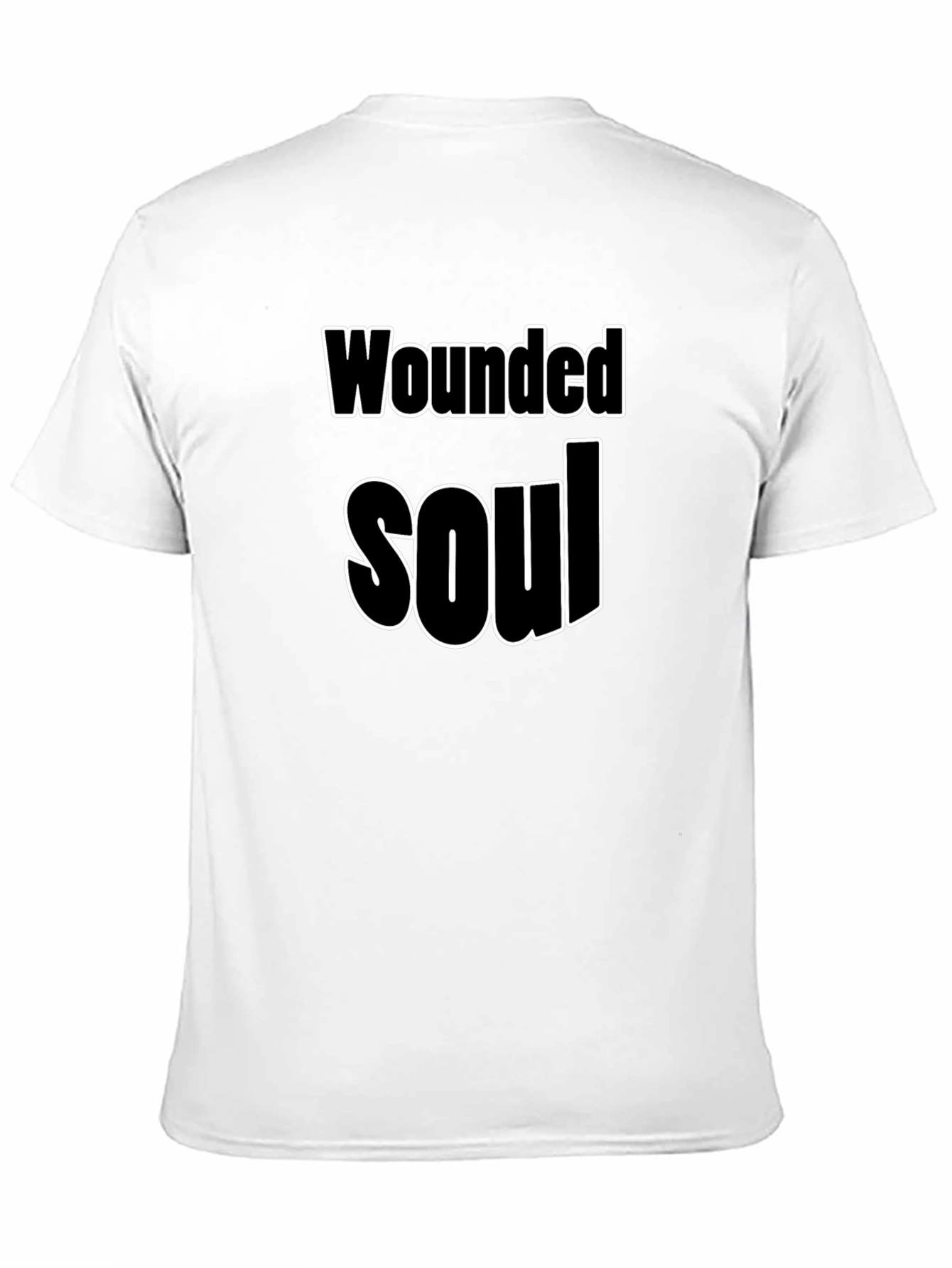 Wounded Soul Graphic Tee - Black Casual T-Shirt