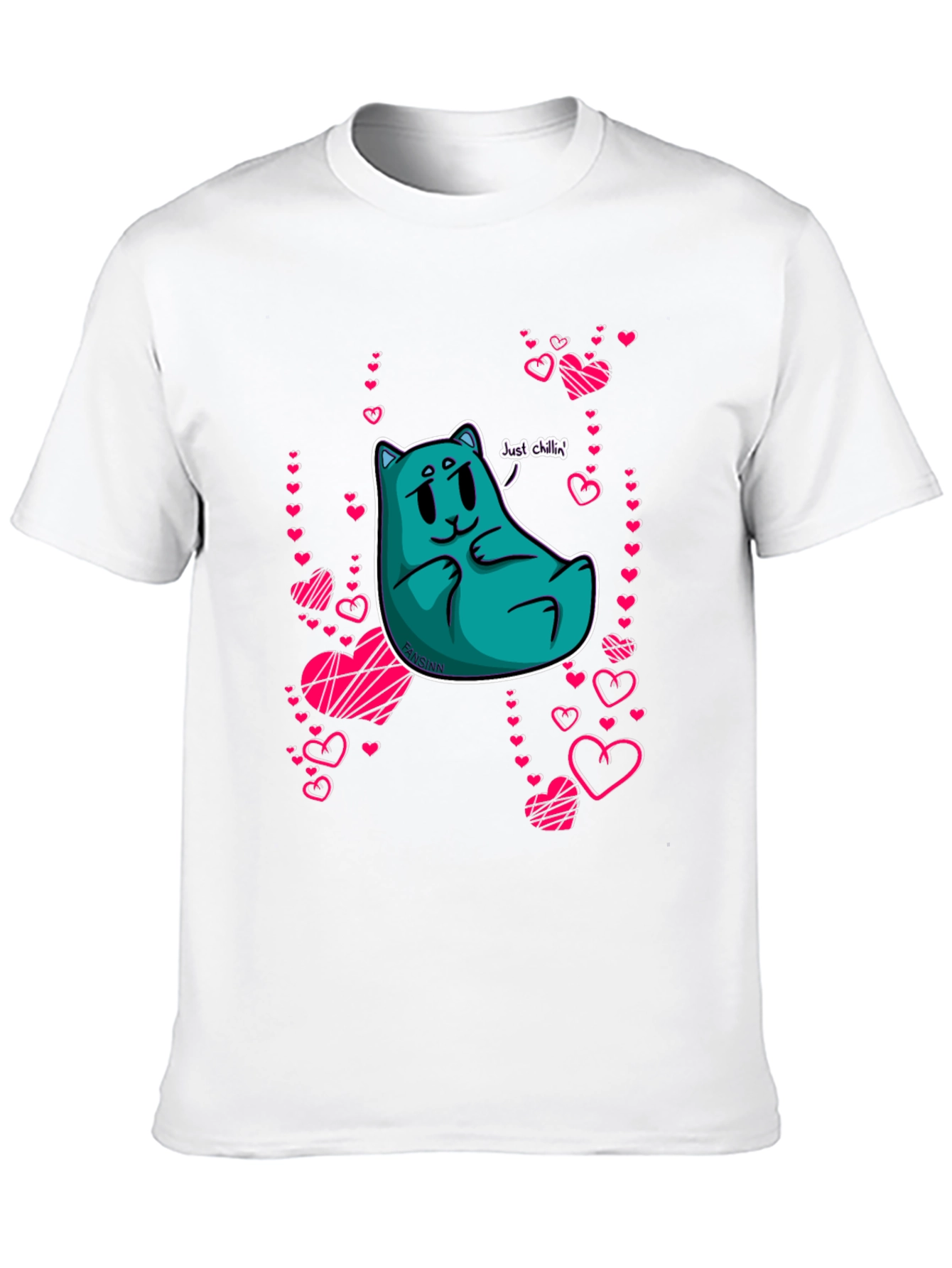 Chill Cat Valentines T-Shirt