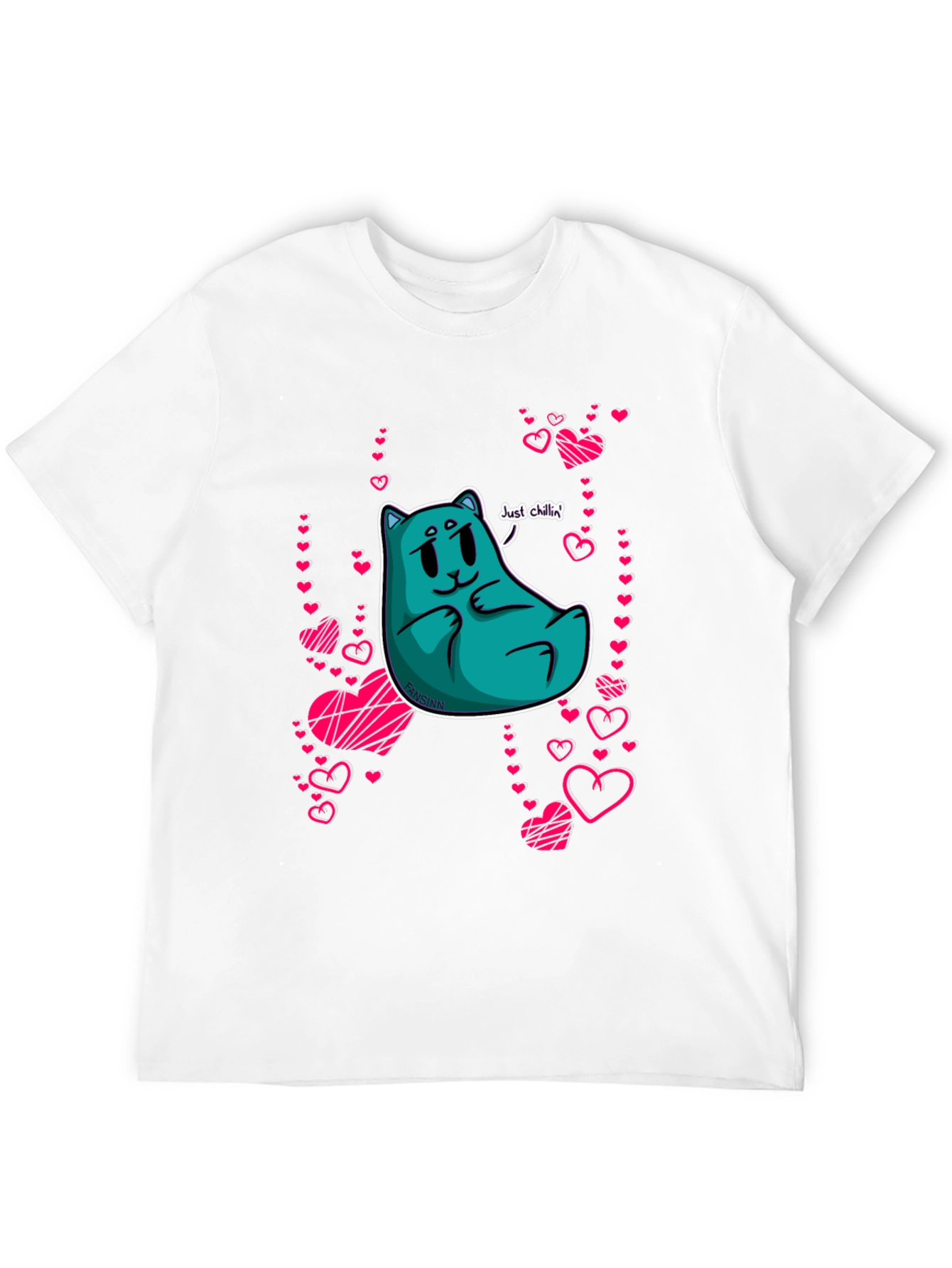 Chill Cat Valentines T-Shirt
