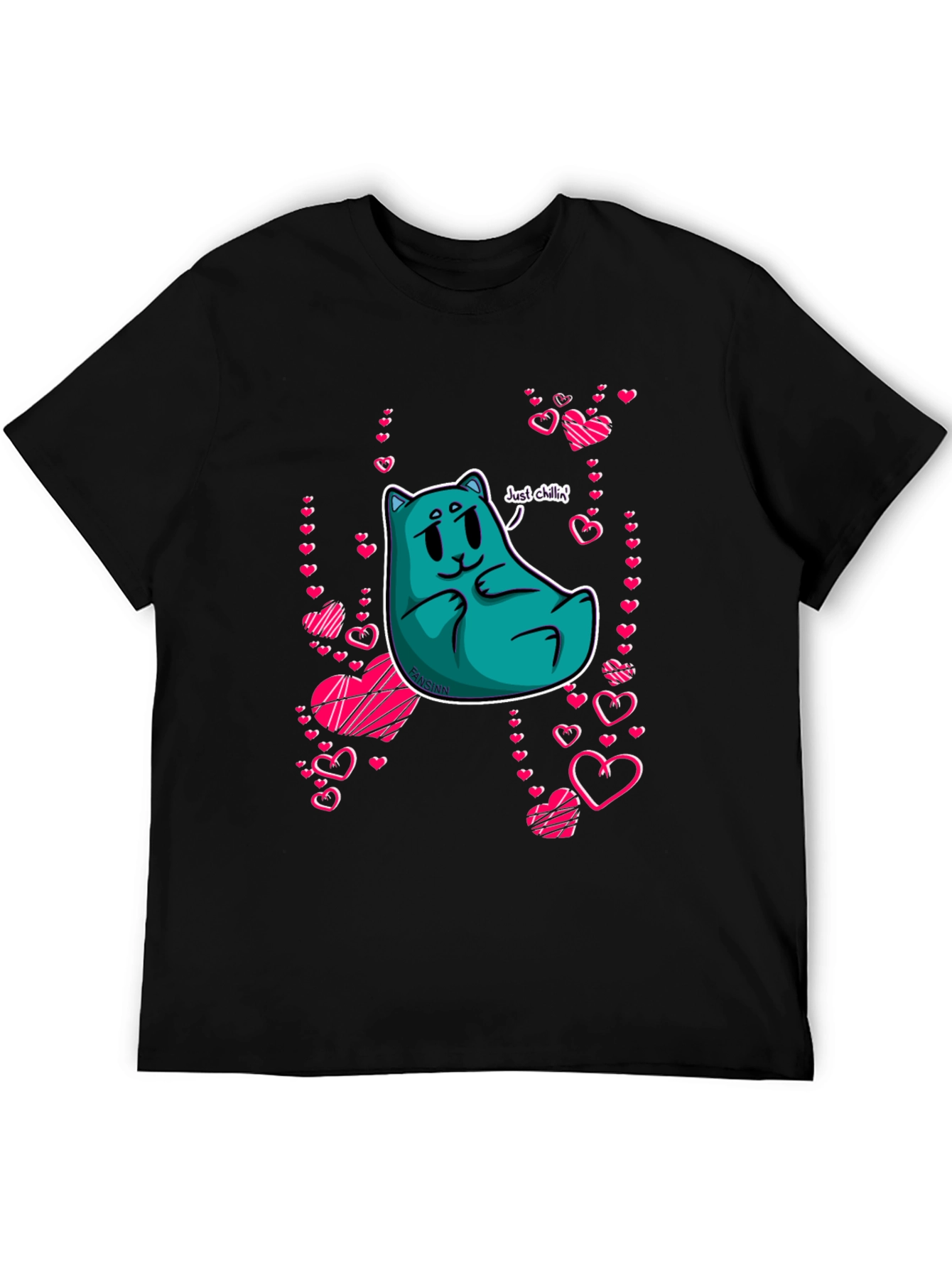 Chill Cat Valentines T-Shirt