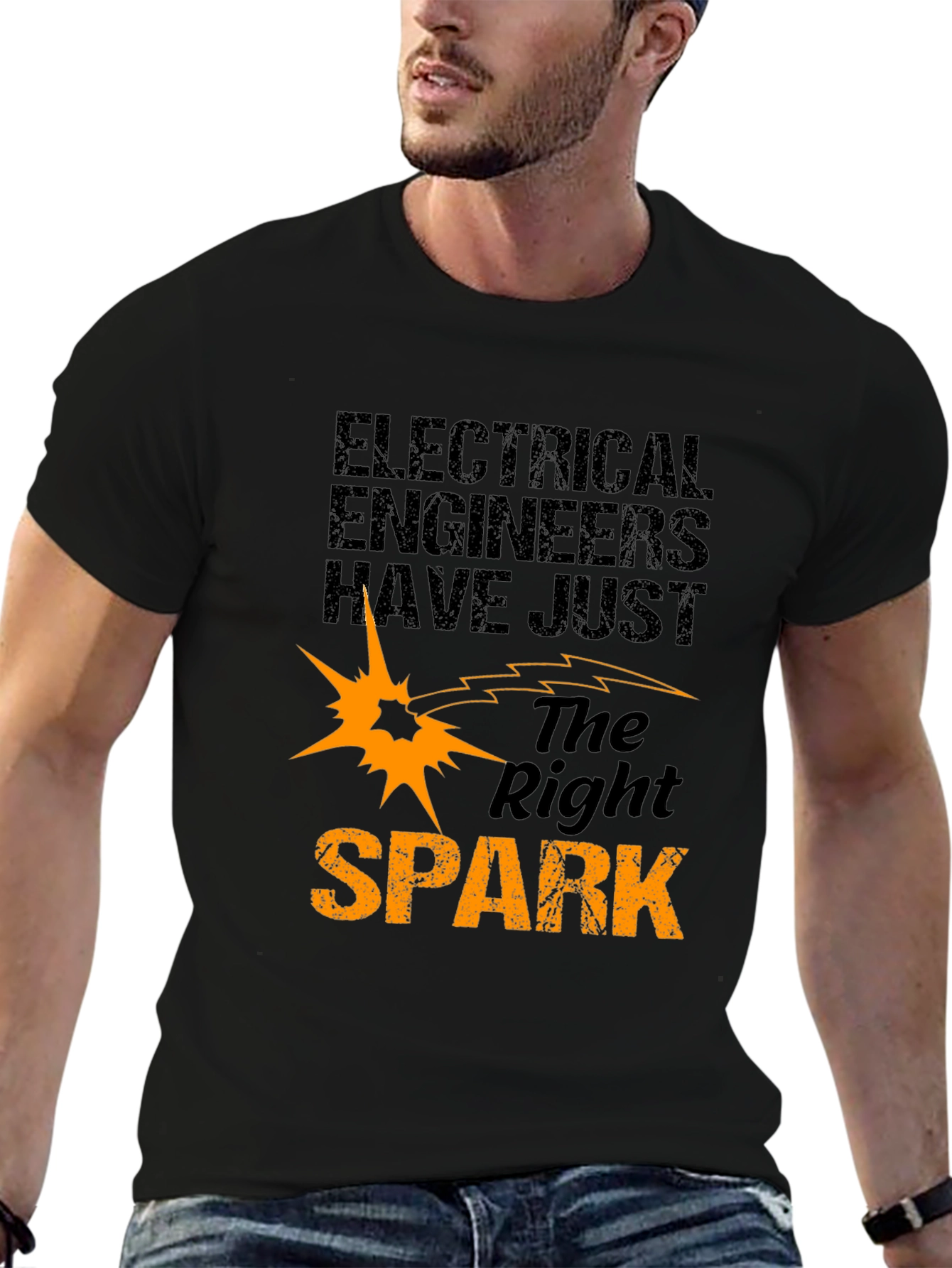 Electrical Engineer Right Spark Graphic T-Shirt