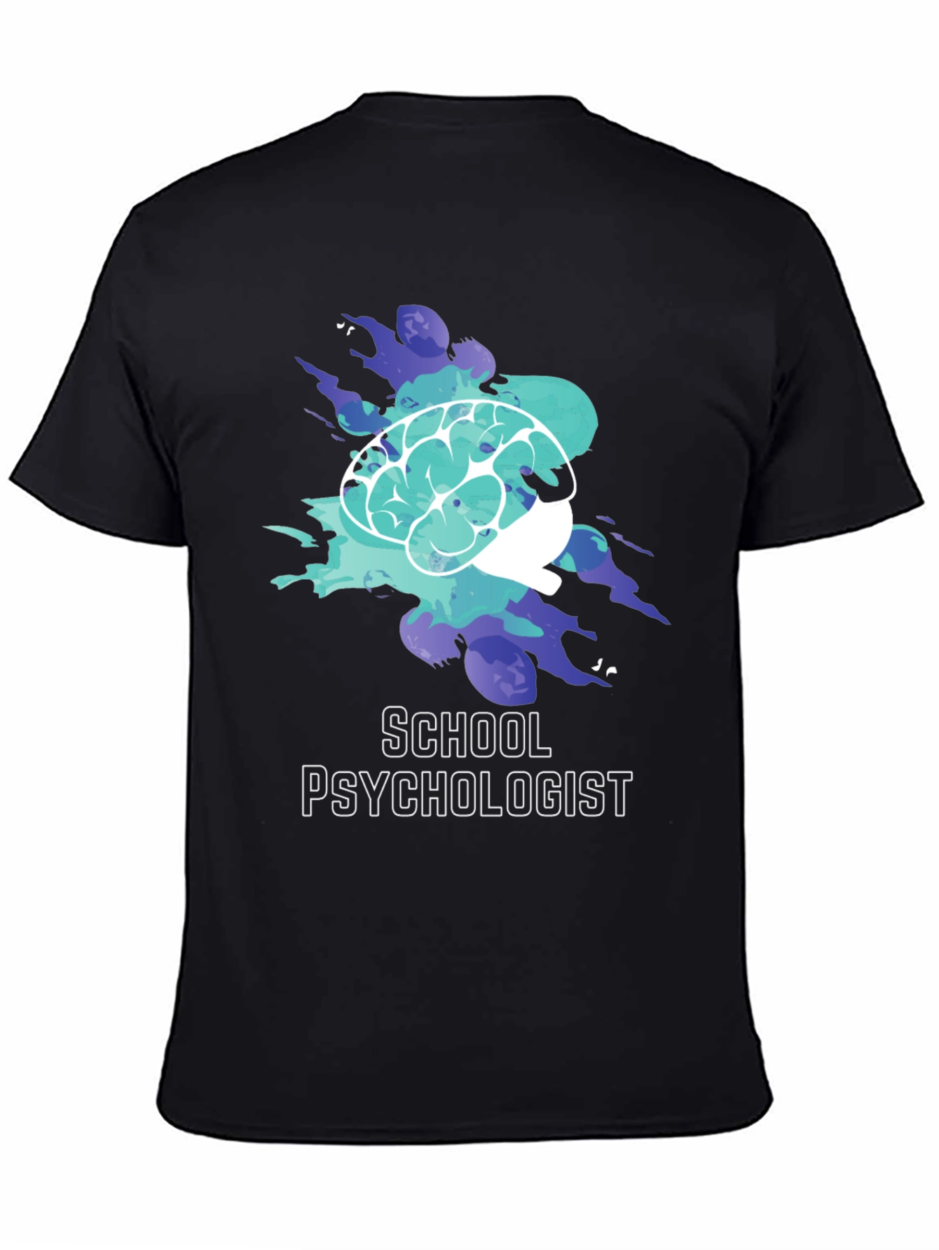 School Psychologist T-Shirt Brain Graphic Tee