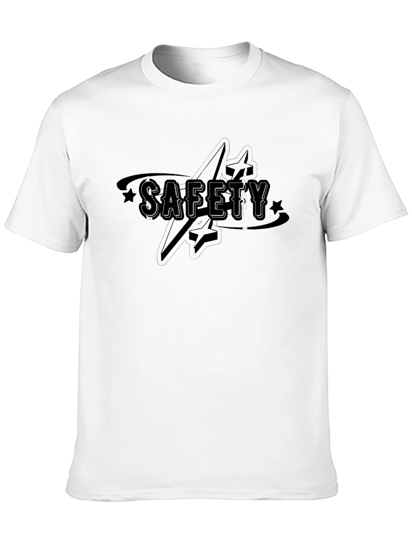 Safety First T-Shirt - Black Graphic Tee