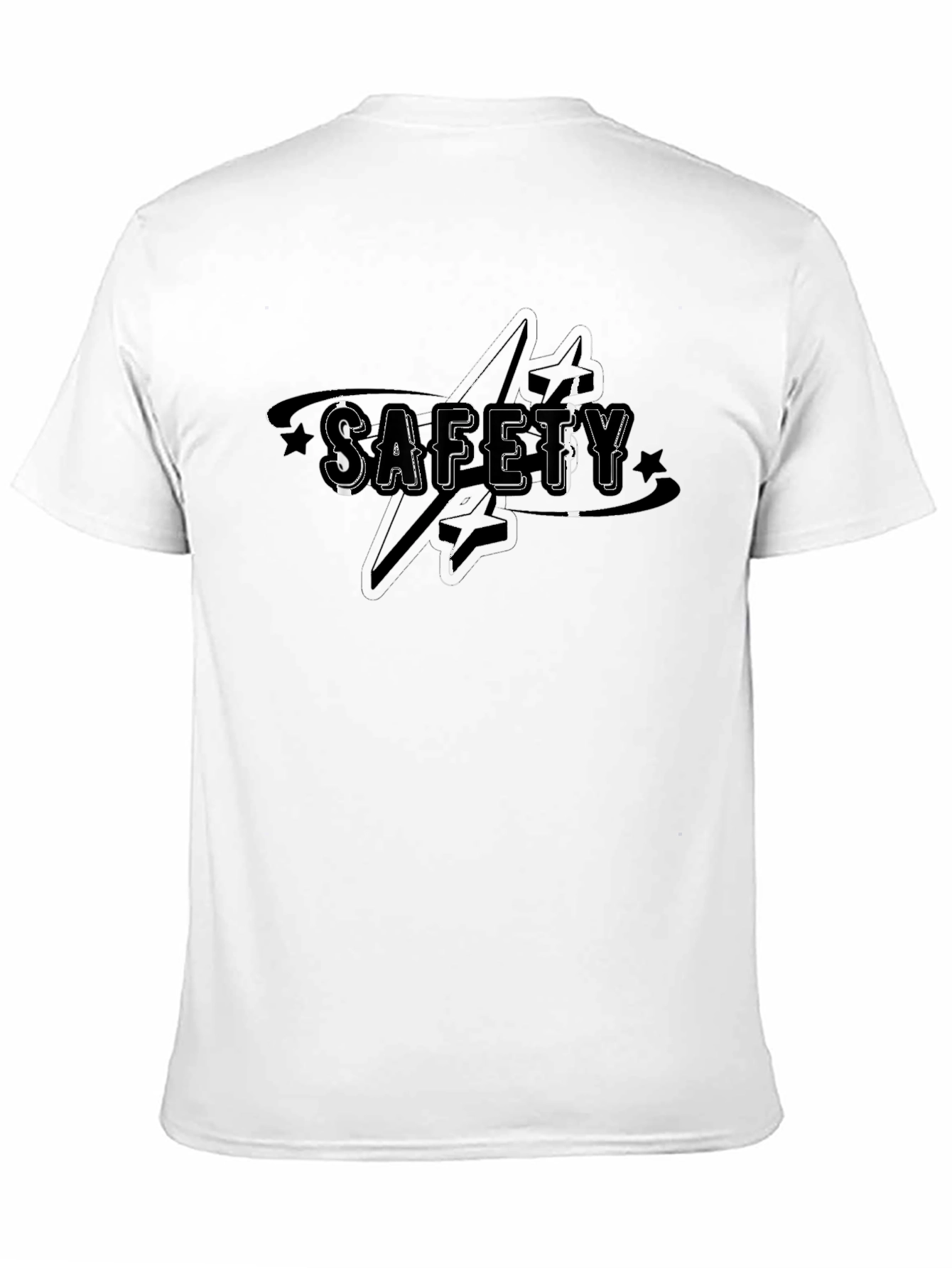 Safety First T-Shirt - Black Graphic Tee