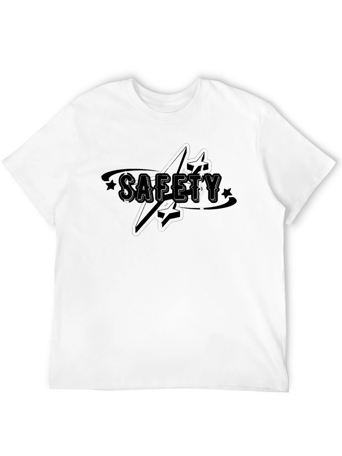 Safety First T-Shirt - Black Graphic Tee