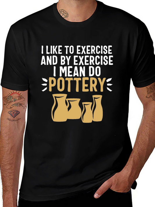 Pottery Exercise Graphic Tee - Black
