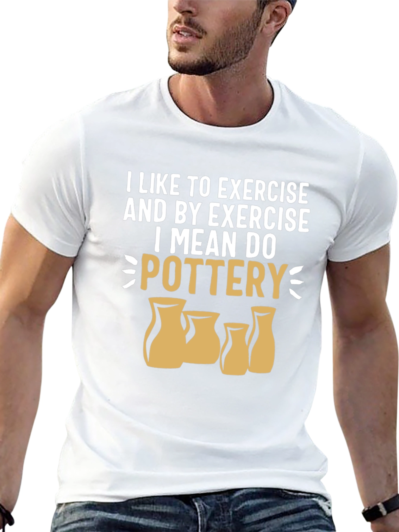 Pottery Exercise Graphic Tee - Black