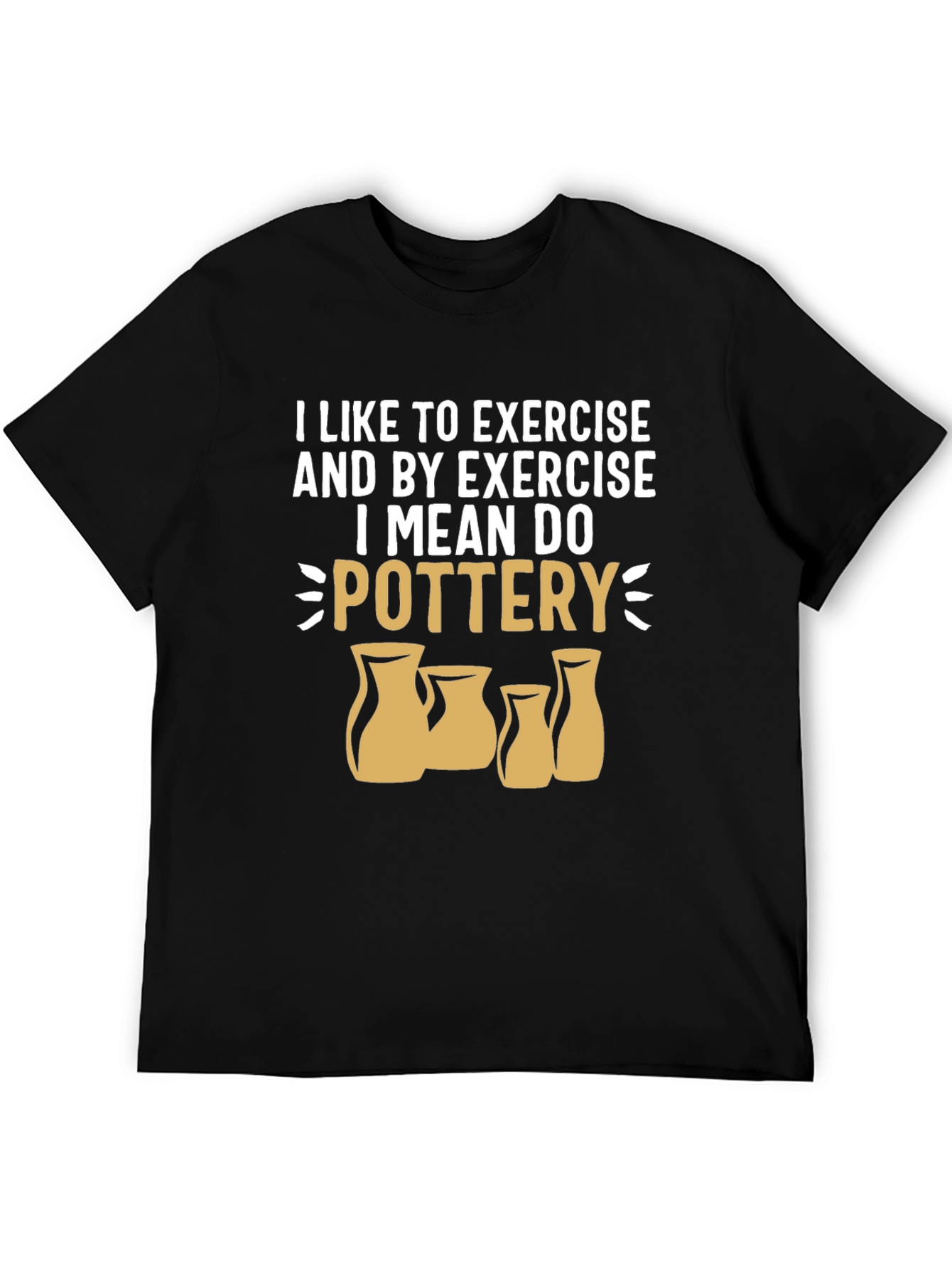 Pottery Exercise Graphic Tee - Black