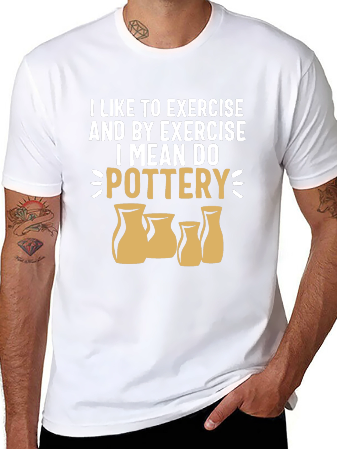 Pottery Exercise Graphic Tee - Black
