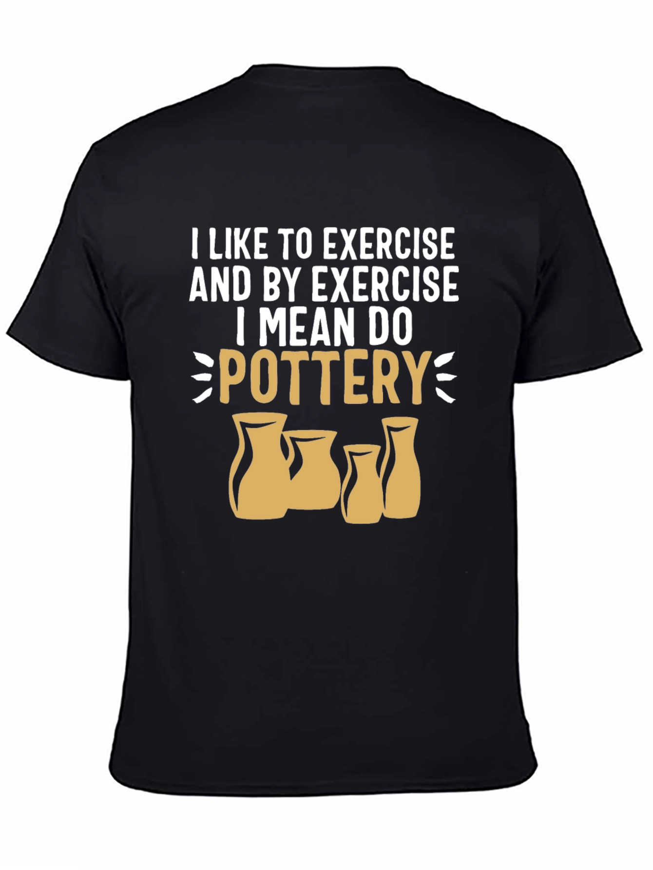 Pottery Exercise Graphic Tee - Black