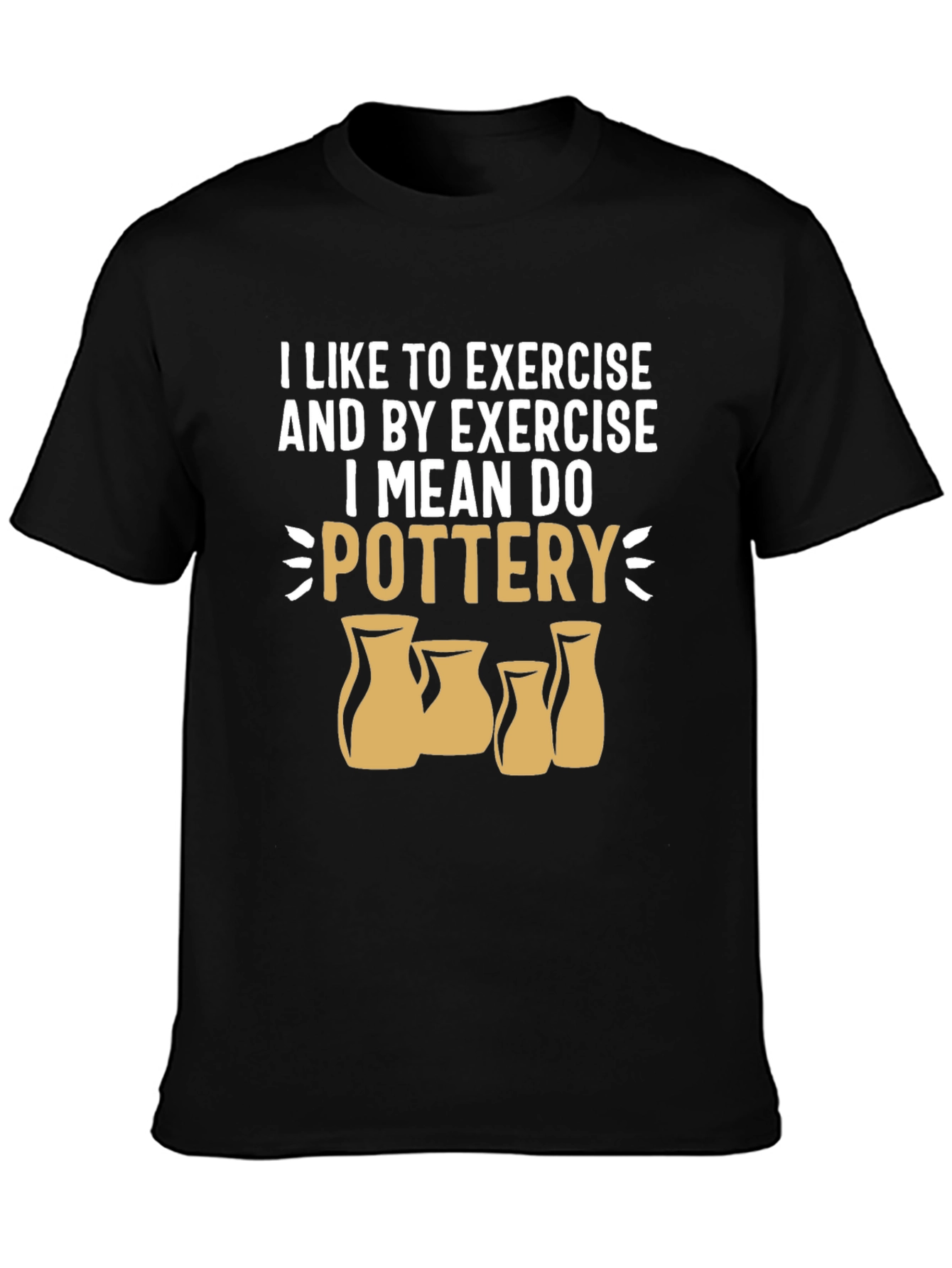 Pottery Exercise Graphic Tee - Black