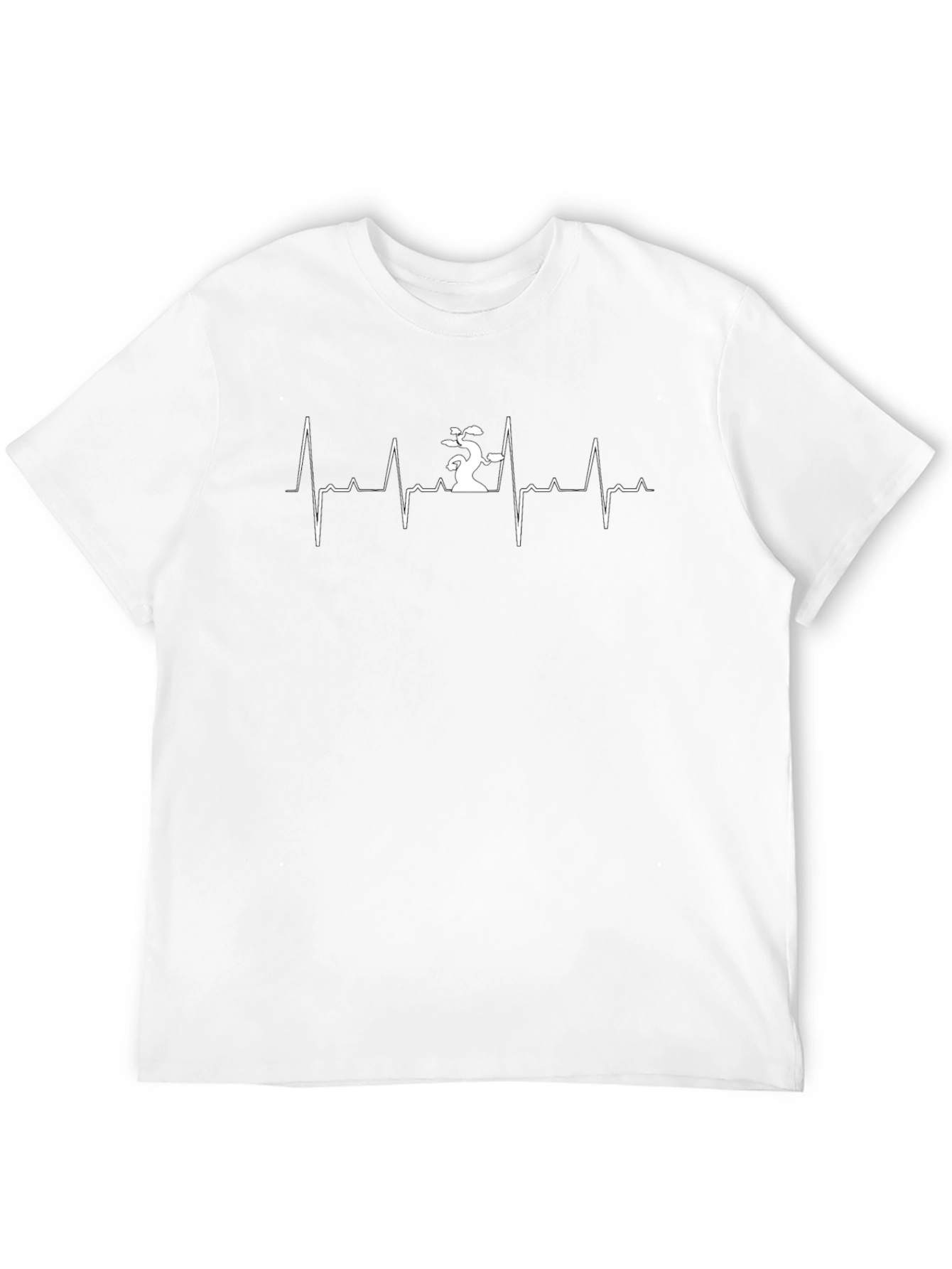 Bonsai Tree Heartbeat T-Shirt - Zen Garden Lover Tee