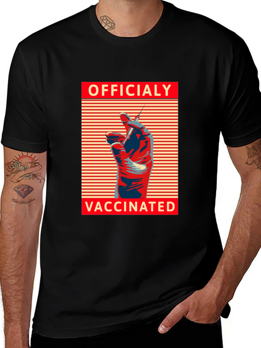 Officially Vaccinated Graphic Tee - Modern Comfort