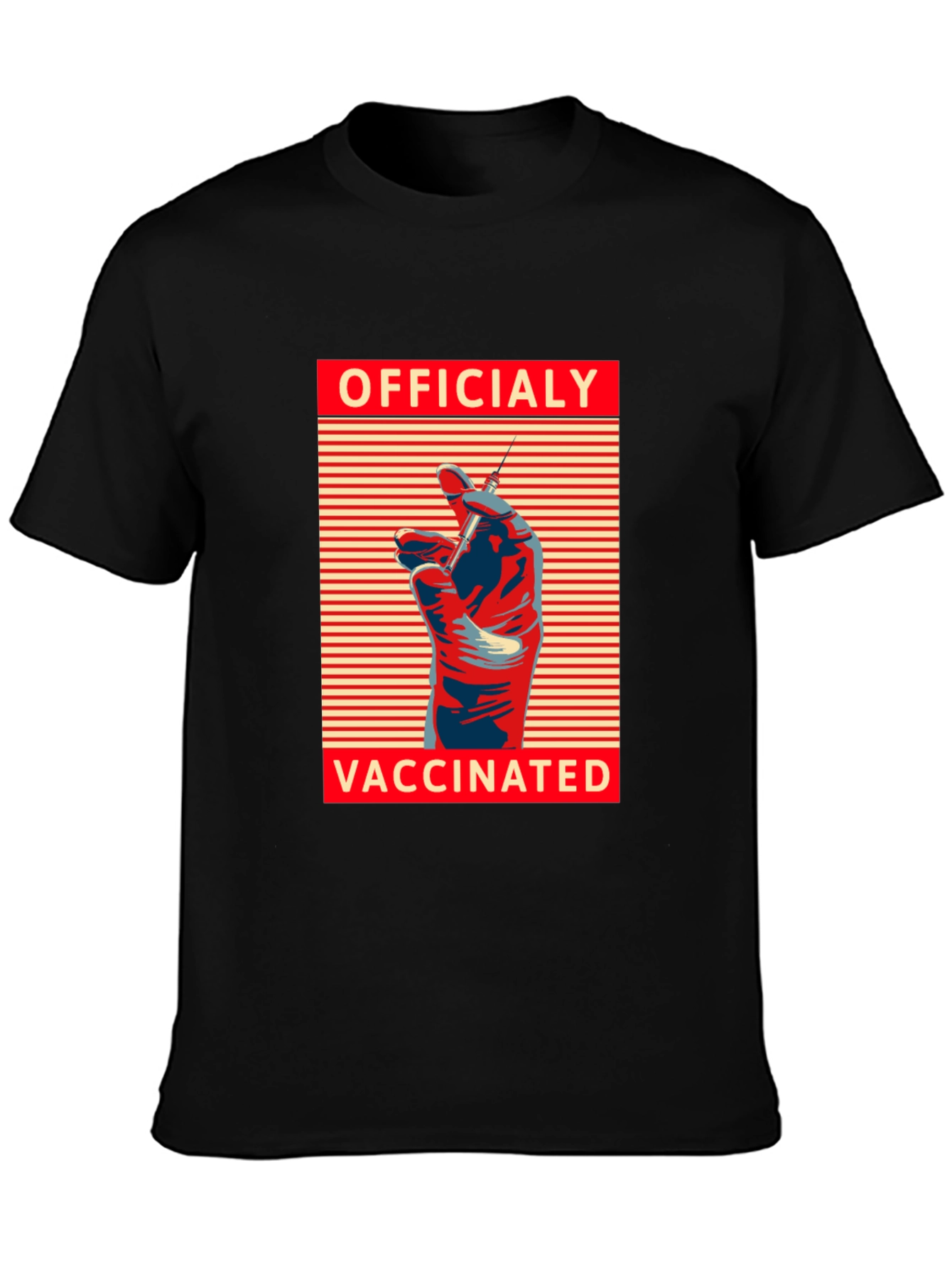 Officially Vaccinated Graphic Tee - Modern Comfort