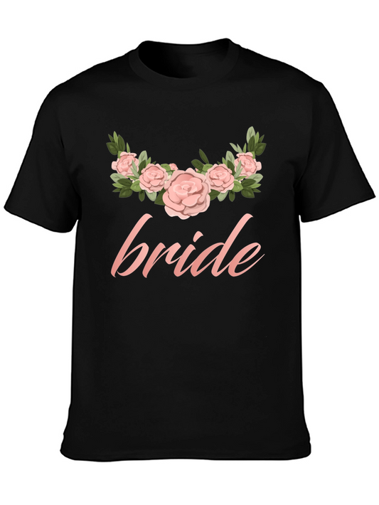 Bride Floral T-Shirt - Wedding Party Tee